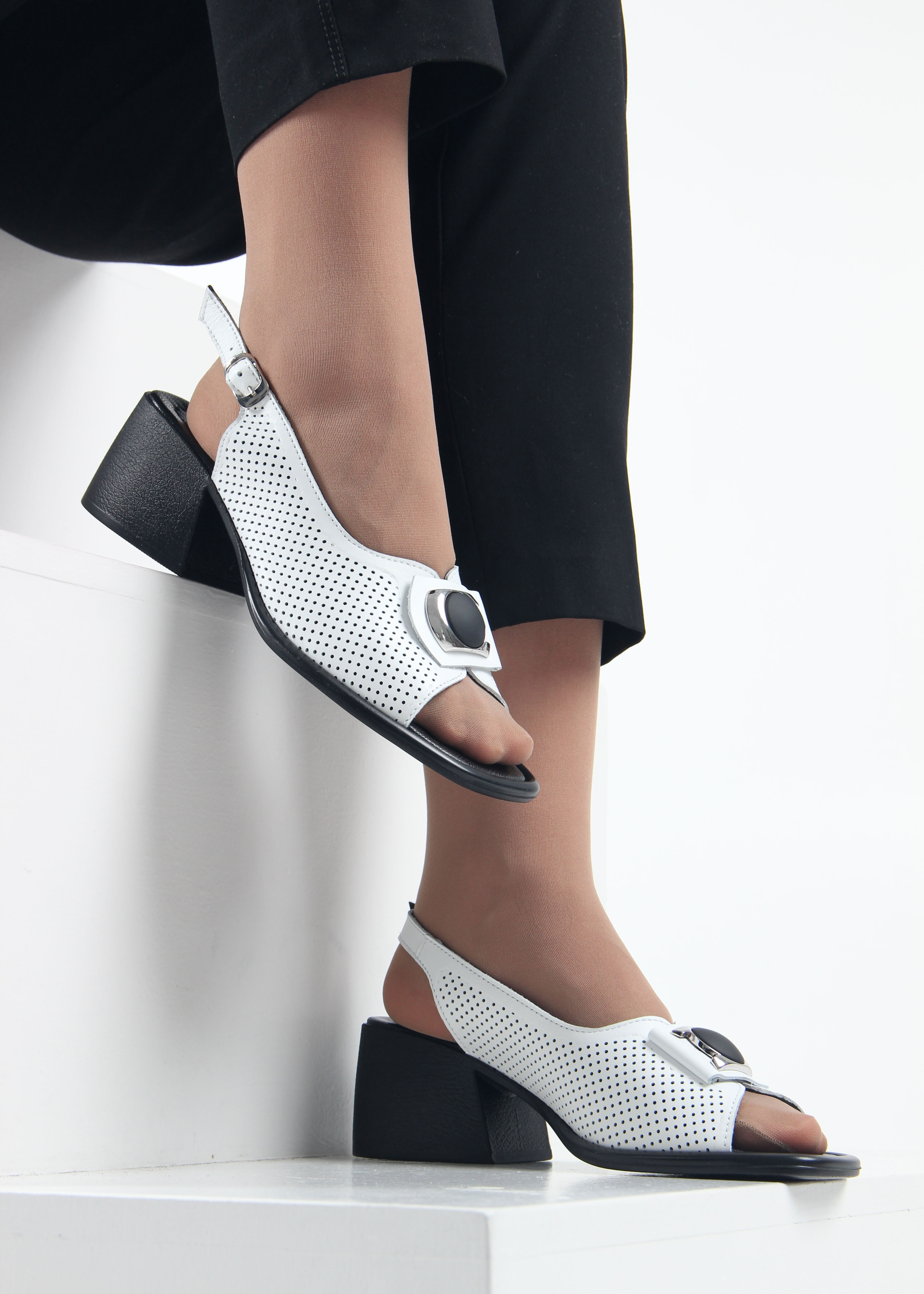 картинка Босоножки ED'ART 5030p.23663'bl. белый от интернет магазина