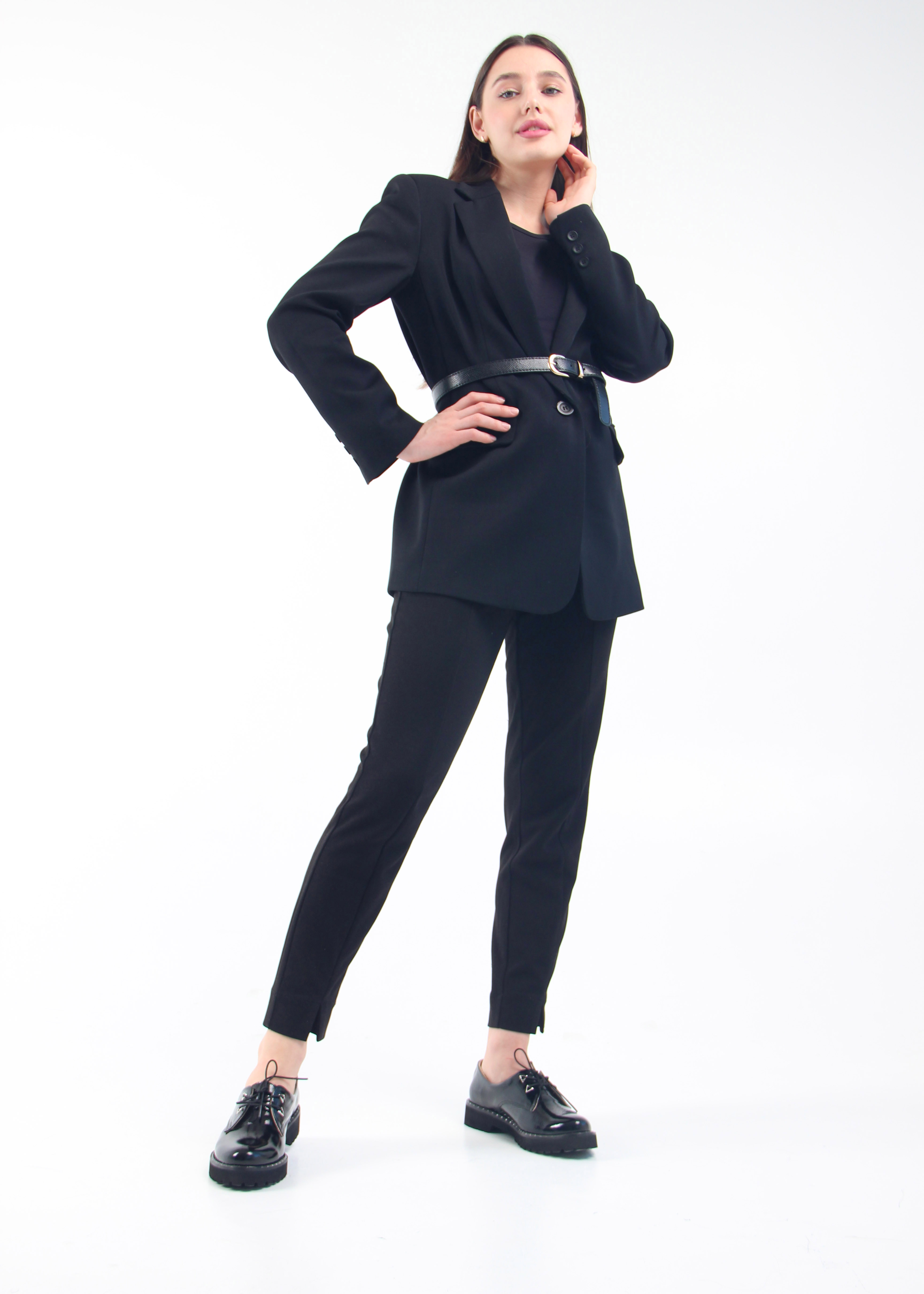 картинка Туфли полуботинки ED'ART 102.1018'bl. Черный наплак от интернет магазина