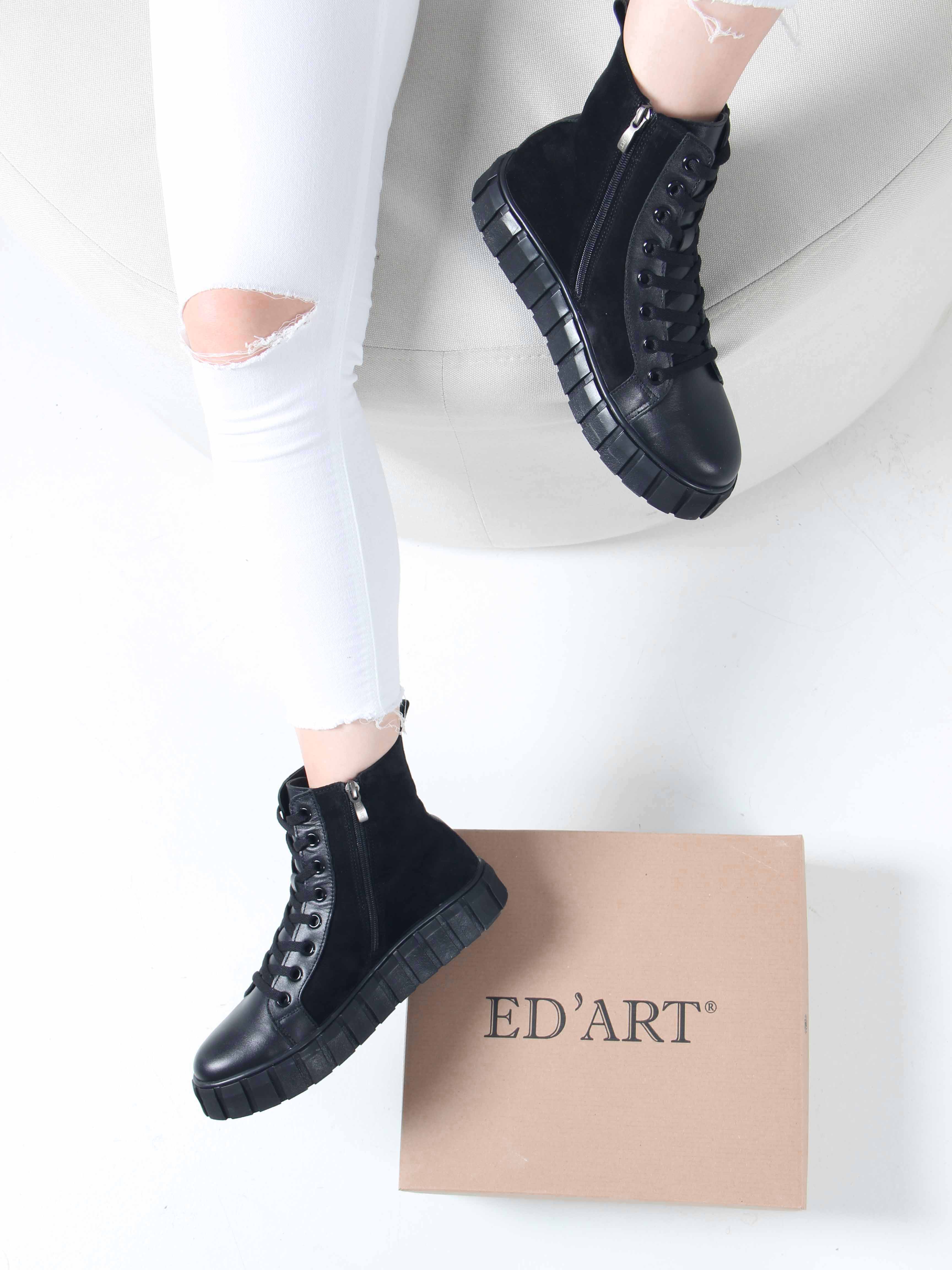 картинка Ботинки ED'ART 214.1918'bl.Black.w от интернет магазина