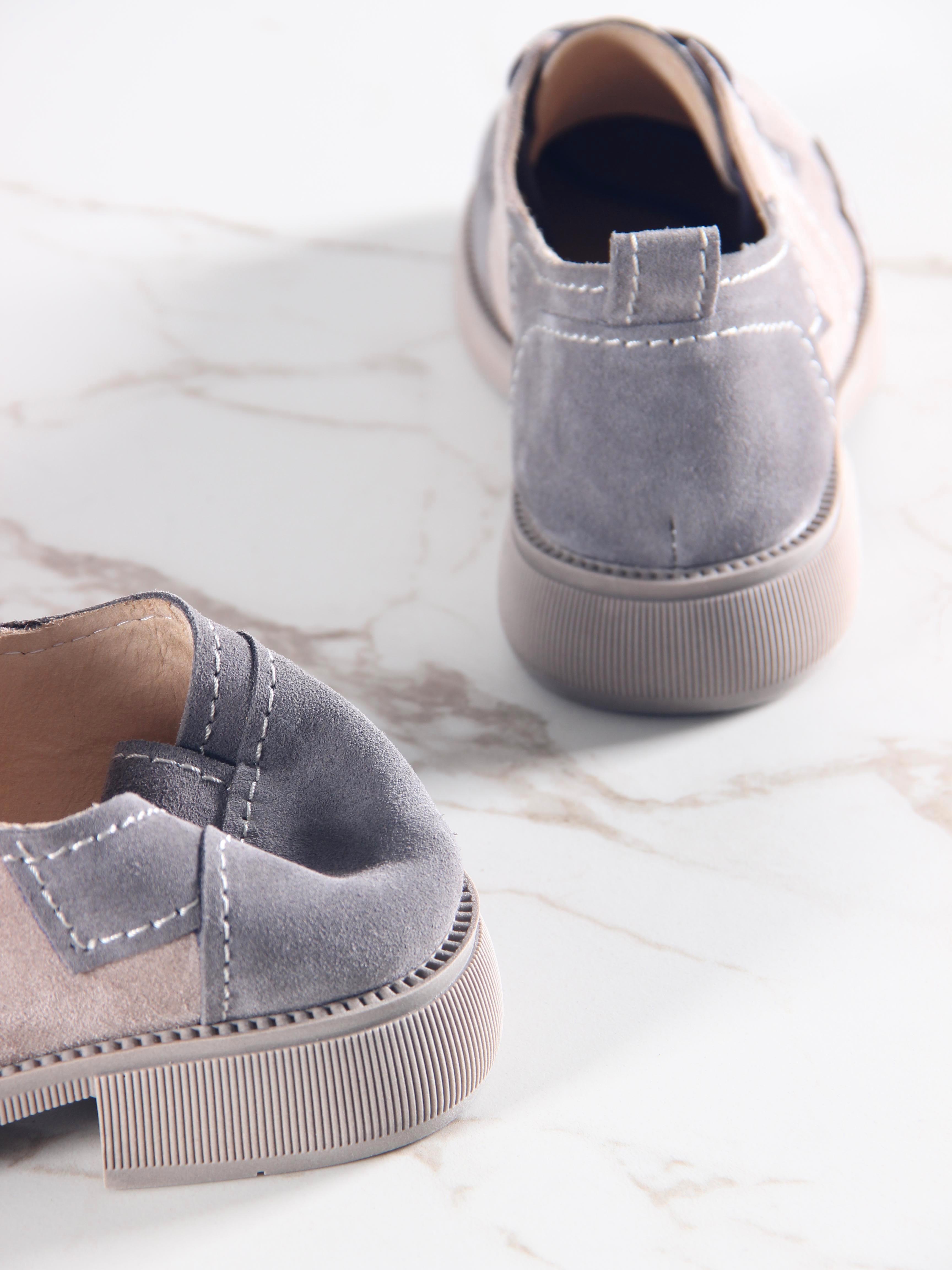 картинка Полуботинки туфли ED'ART 205.патриция'ka. ваниль серая замша от интернет магазина