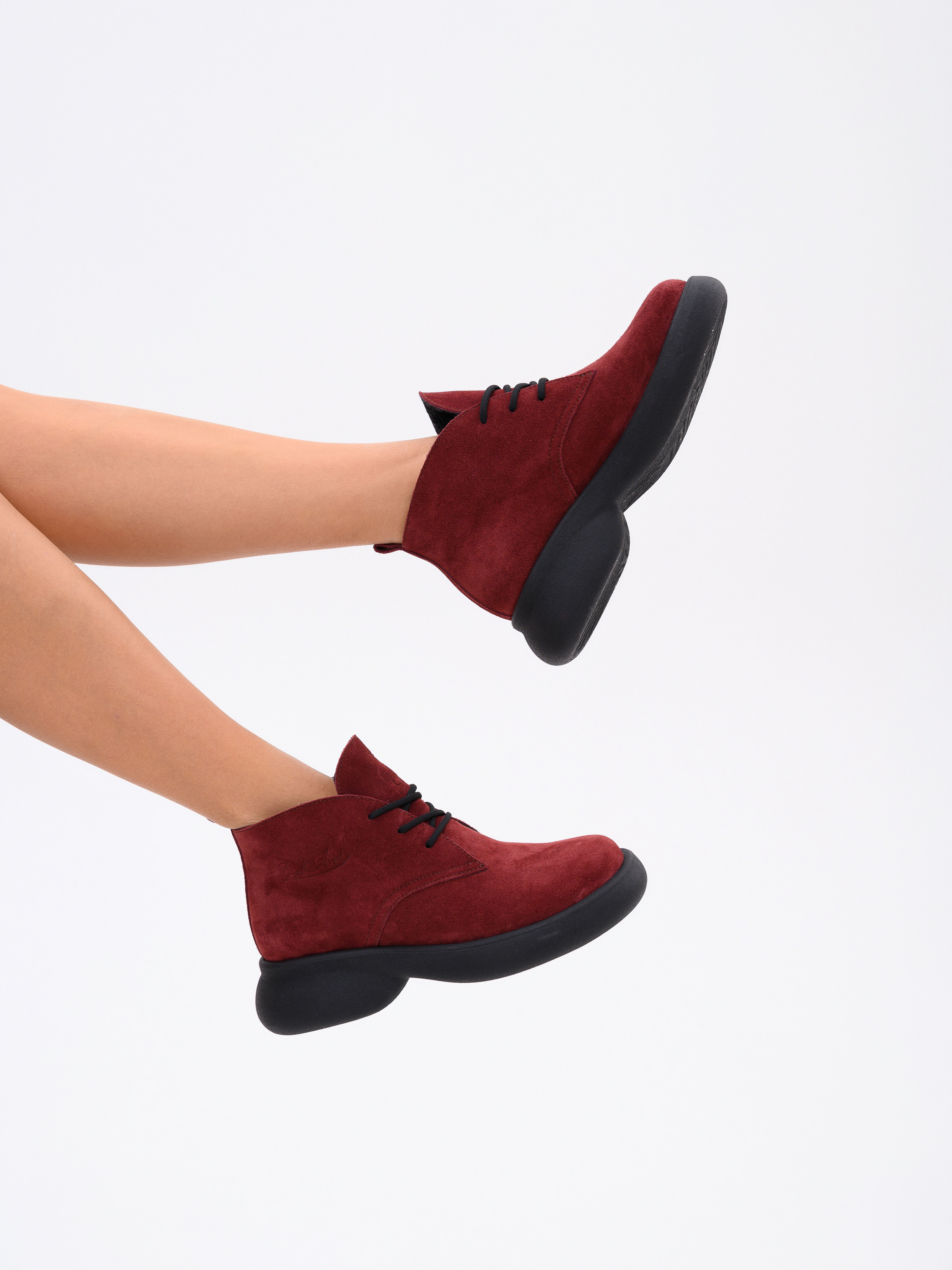 картинка Ботинки  ED'ART 308.927'bl.Бордо замша от интернет магазина