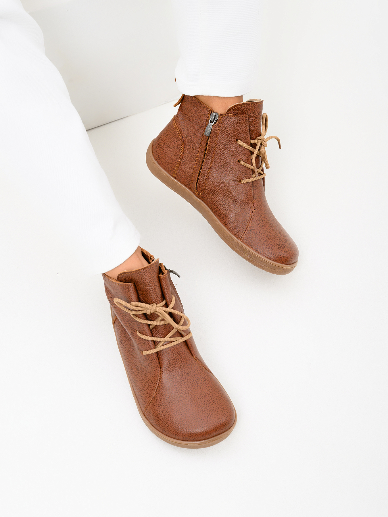 картинка Босоногие ботинки  ED'ART 352.NATA'br.Коньяк от интернет магазина