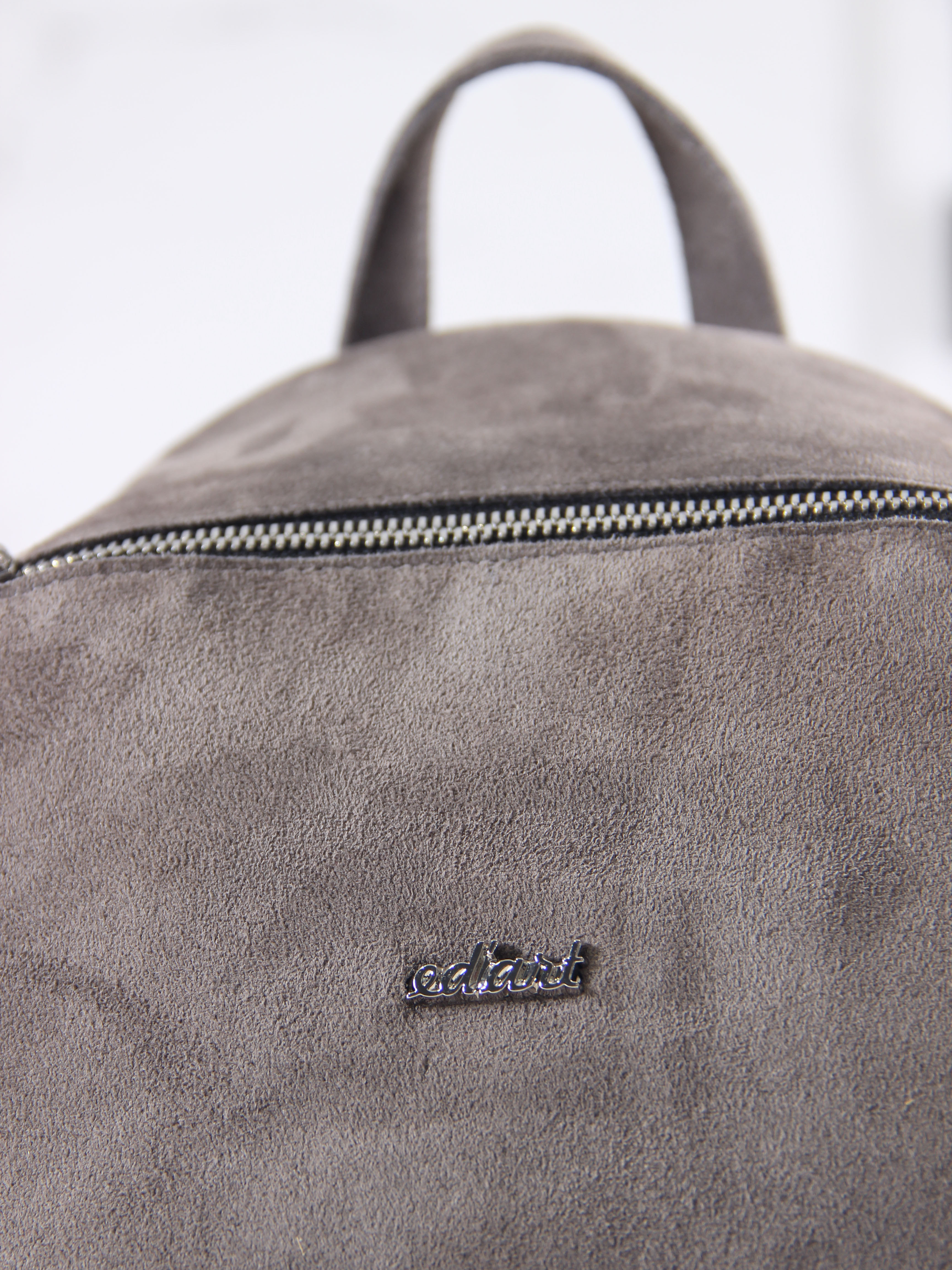 картинка Рюкзак ED'ART r01.серый замок замша от интернет магазина