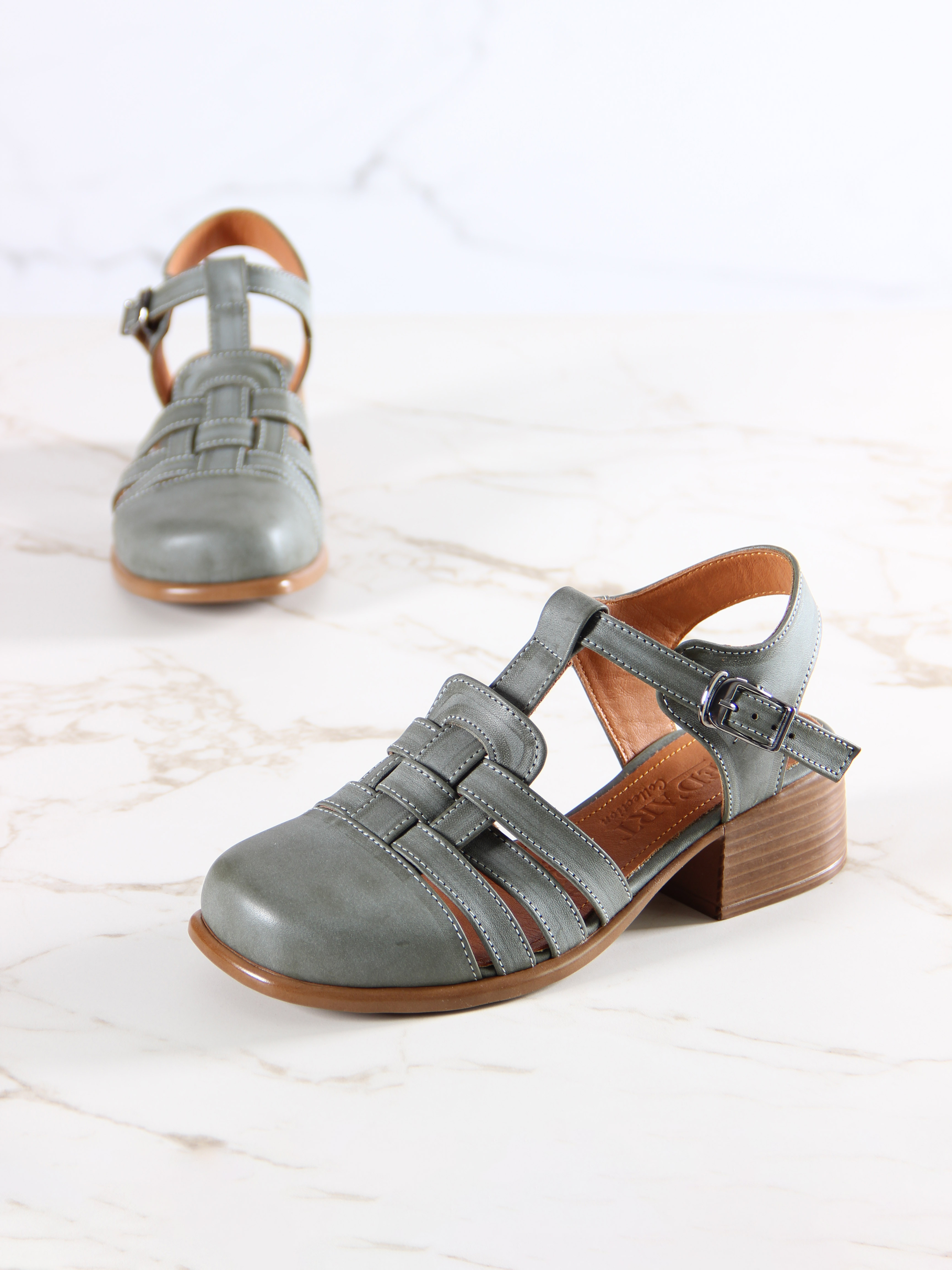 картинка Босоножки ED'ART 3035.26018'bе.Вакса хаки от интернет магазина