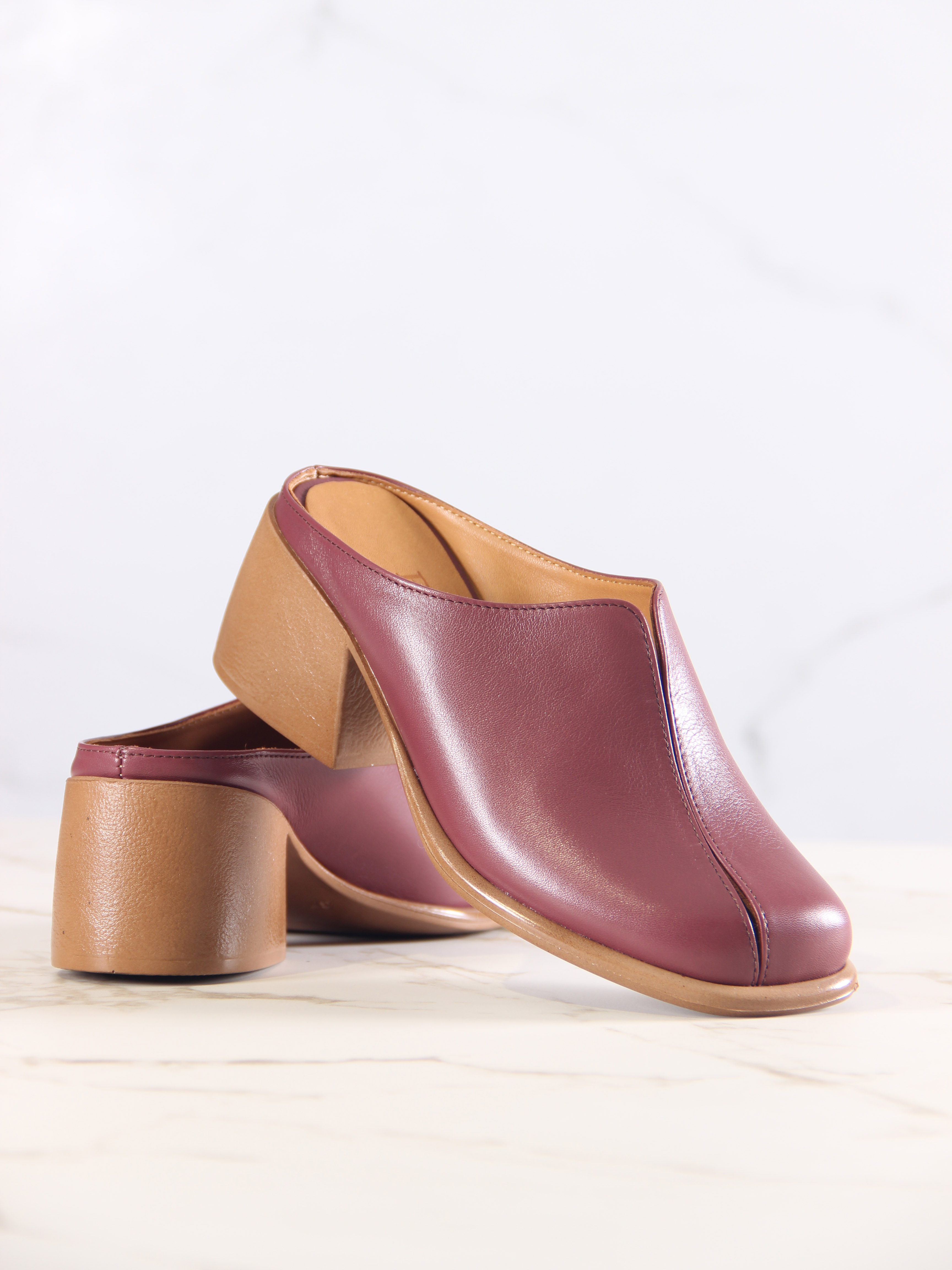 картинка Сабо ED'ART  5200.23663'br. Гнилая вишня+коричневый от интернет магазина