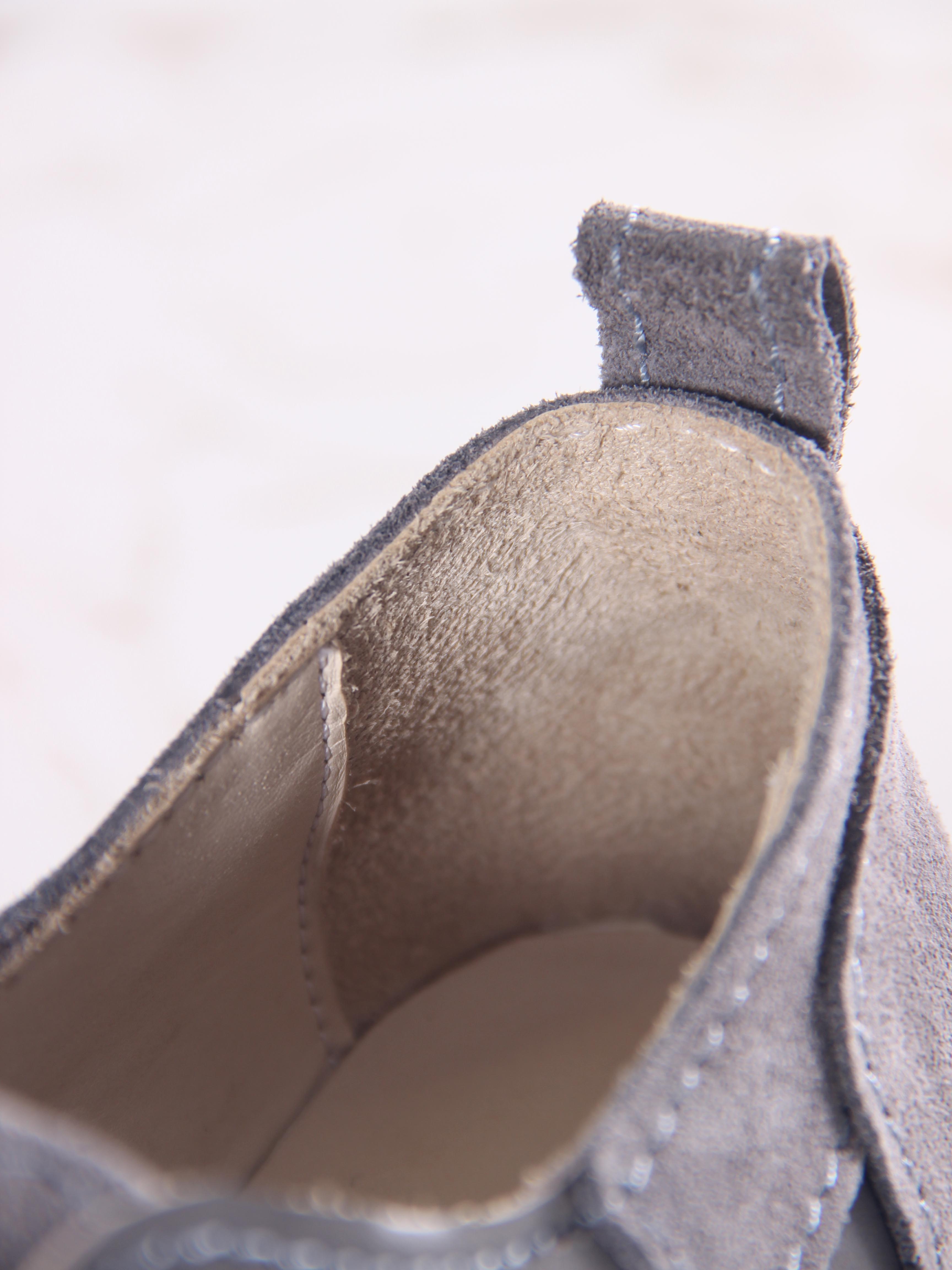 картинка Полуботинки туфли ED'ART 205.патриция'bl. Серый замок замша+серый игуана от интернет магазина