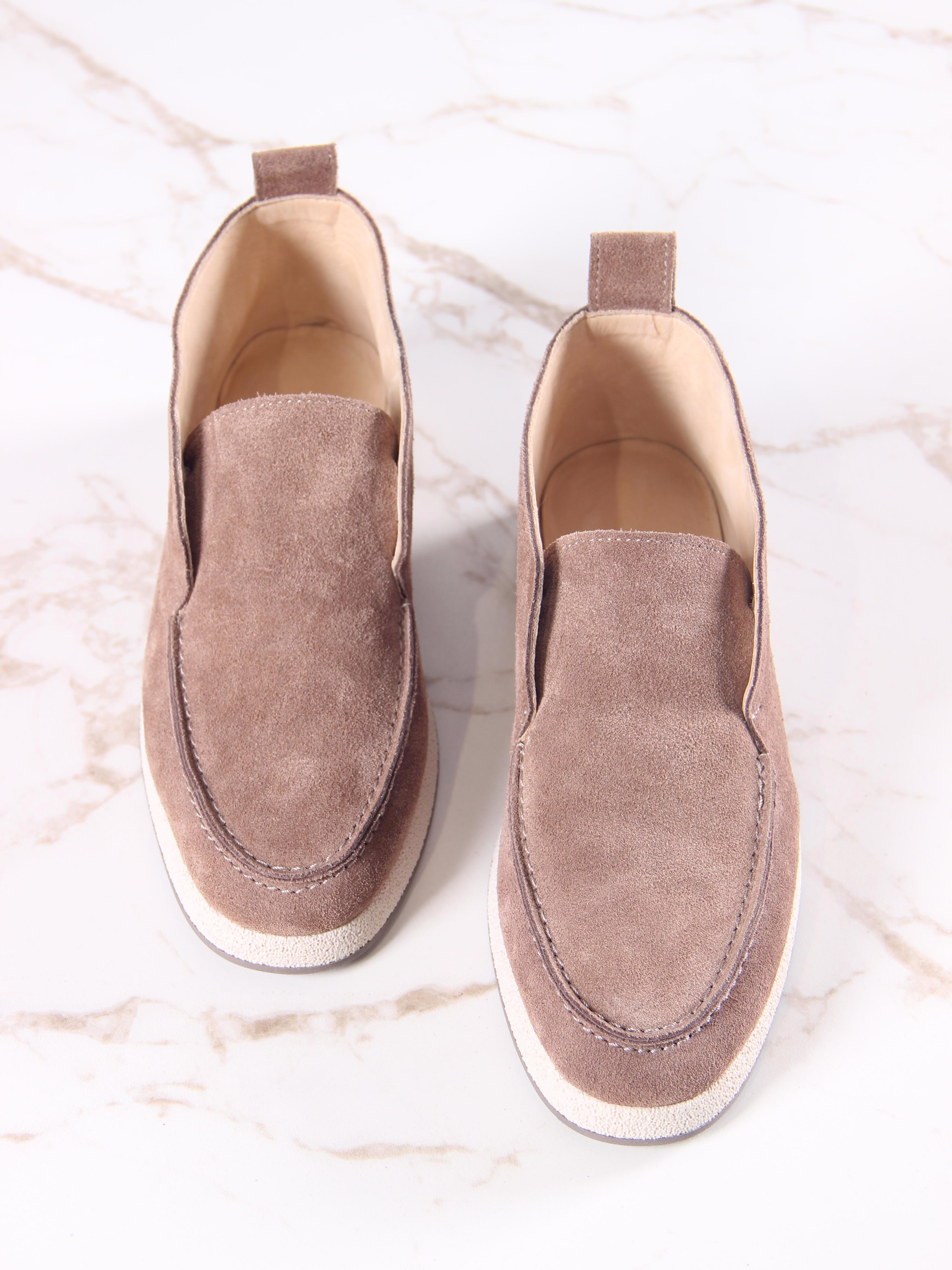 картинка Полуботинки ED'ART 207.1607'be. коричневый капучино замша от интернет магазина