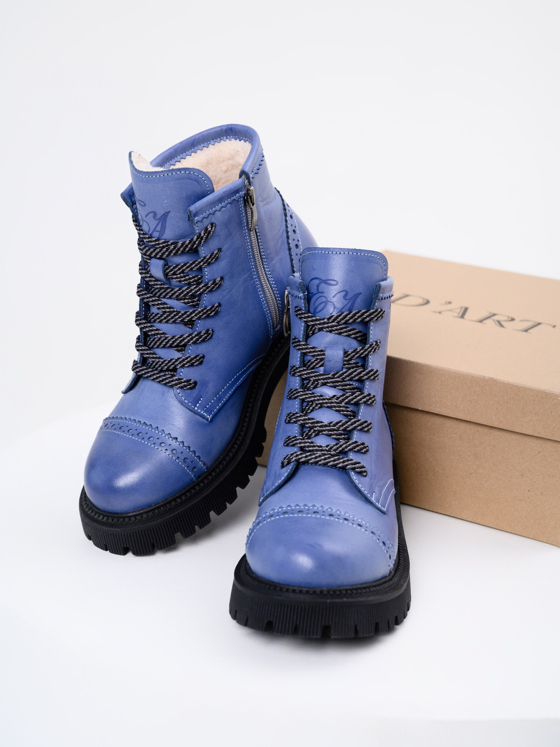 картинка Ботинки ED'ART 319.taskana'bl. Вакса джинс от интернет магазина