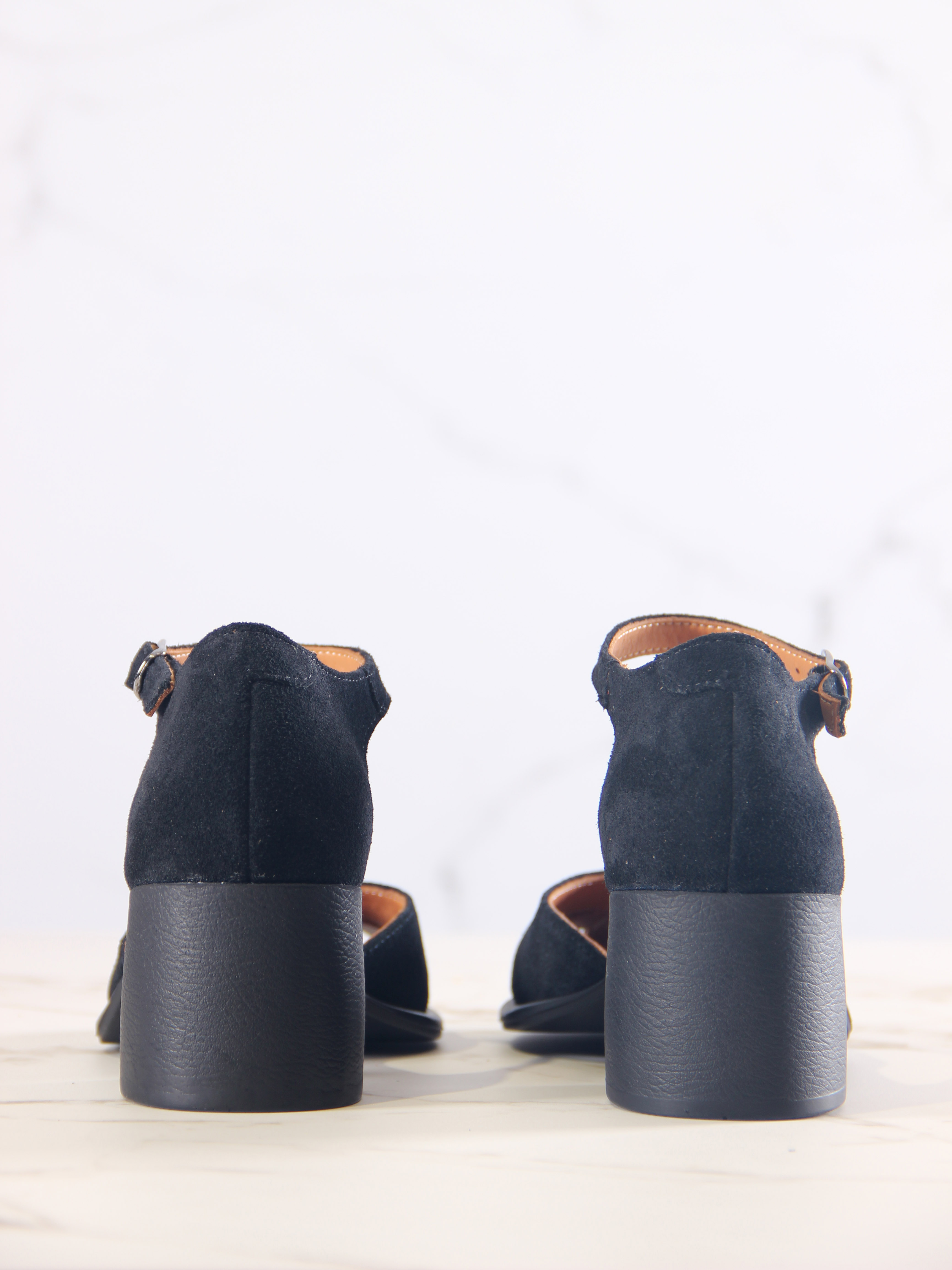 картинка Босоножки ED'ART 5033.23663'bl. Черная замша от интернет магазина