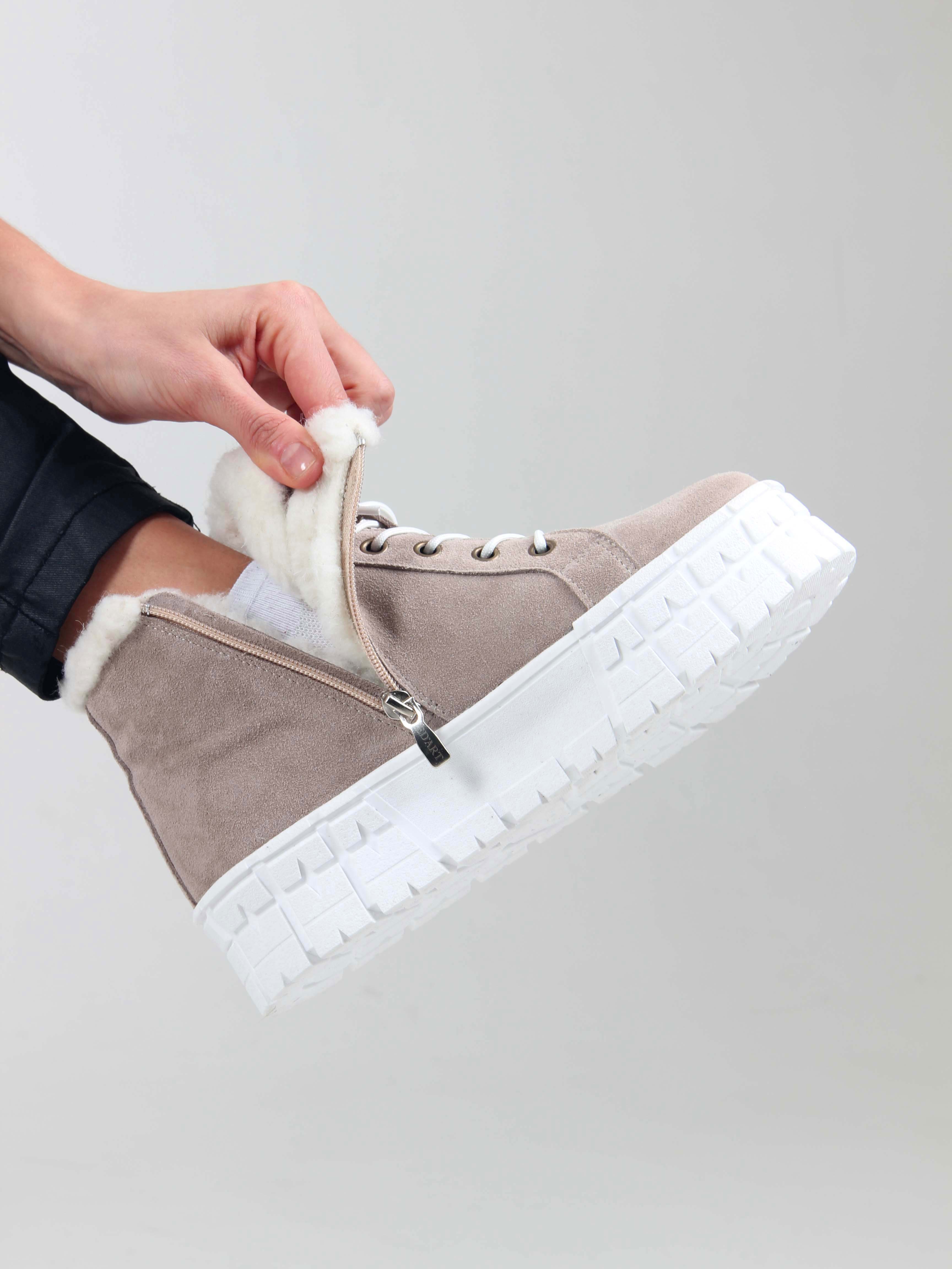 картинка Ботинки ED'ART 243.212131'w. каменный замша от интернет магазина