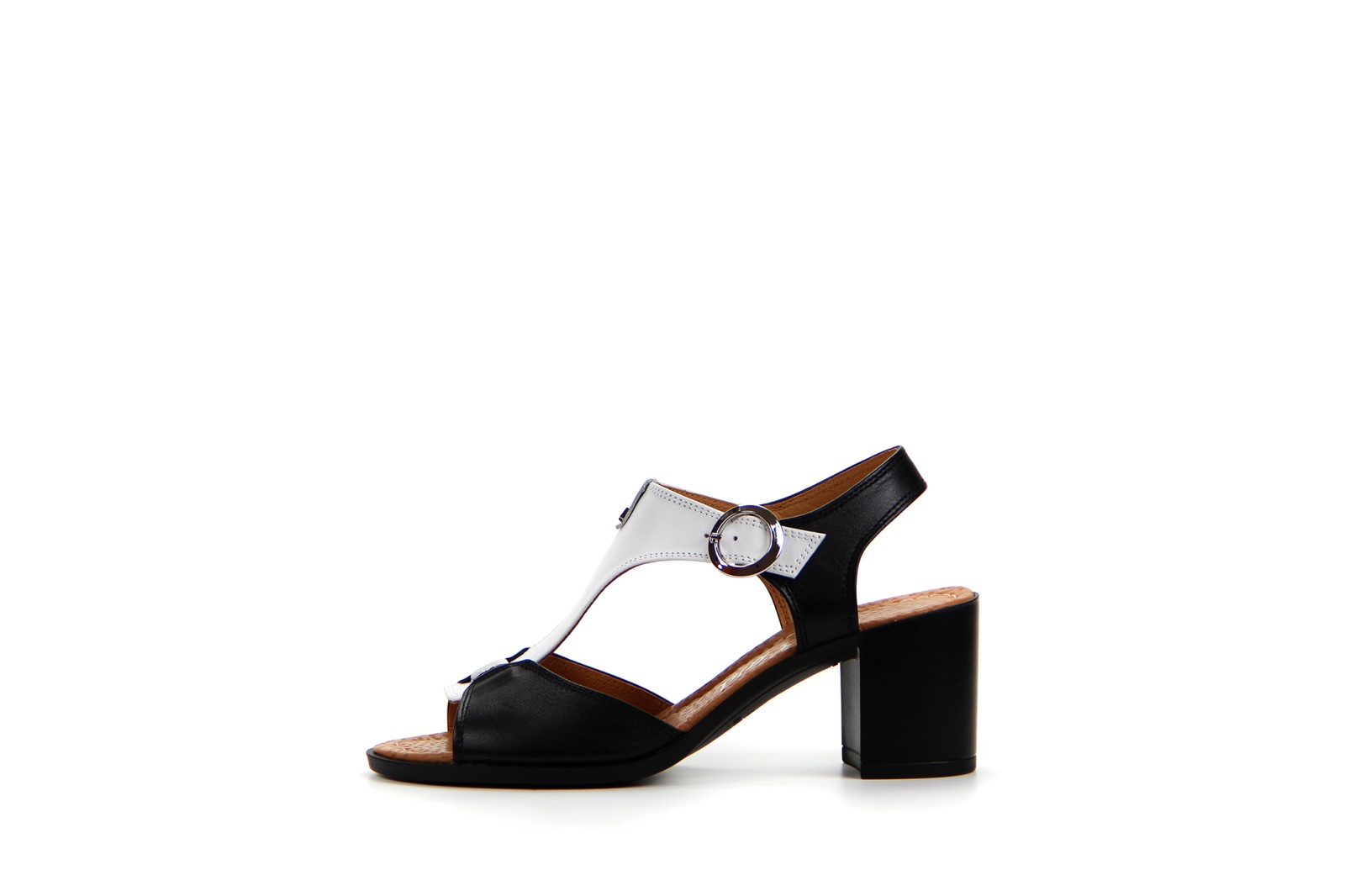 картинка Босоножки ED'ART 6001.624'bl.black.white от интернет магазина