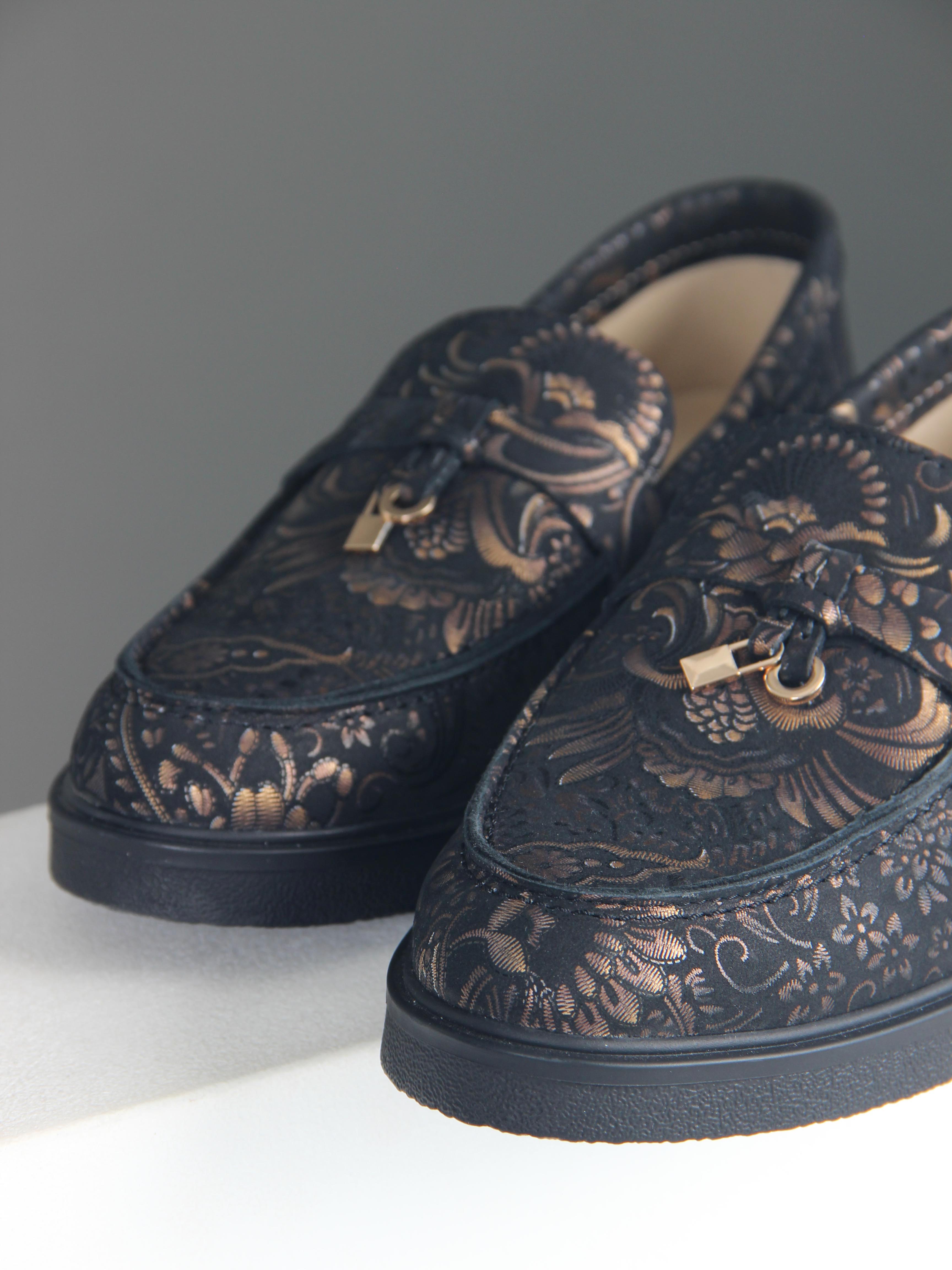 картинка Лоферы лоферы ED'ART 170.2699'bl. Черный грация от интернет магазина