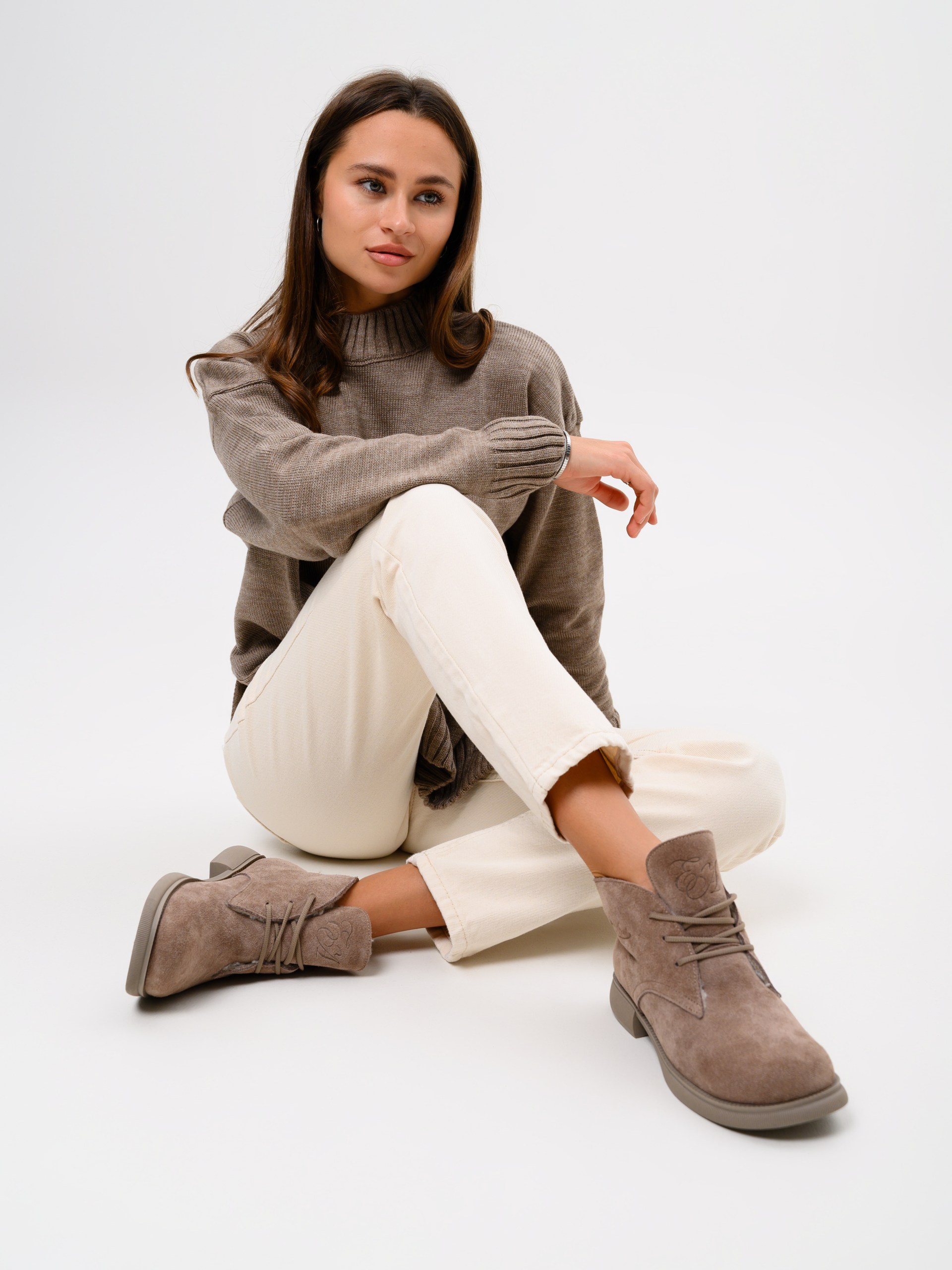 картинка Ботинки ED'ART 308.патриция'ka. Капучино замша от интернет магазина