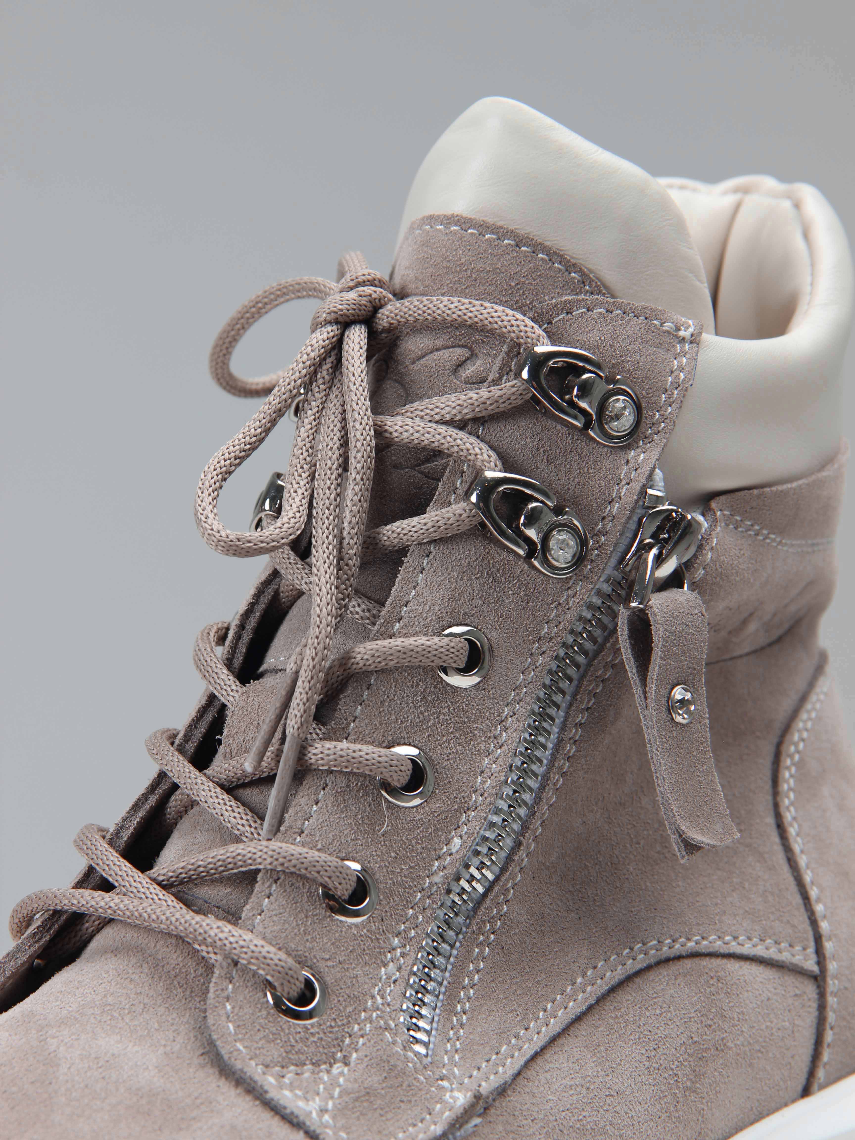 картинка Ботинки ED'ART 261.uno2'w. каменный замша от интернет магазина