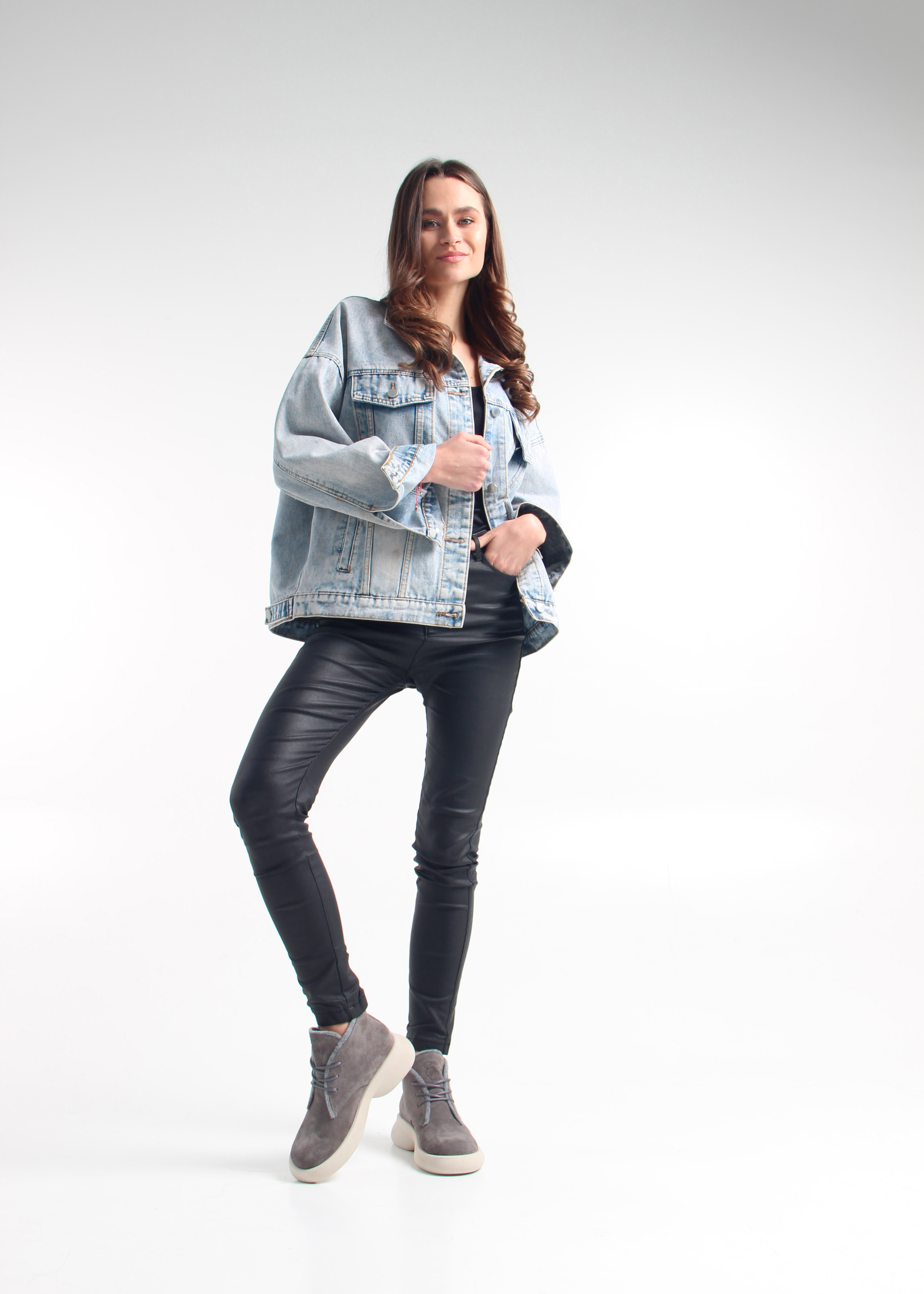 картинка Ботинки  ED'ART 308.927'be. серый замок замша от интернет магазина