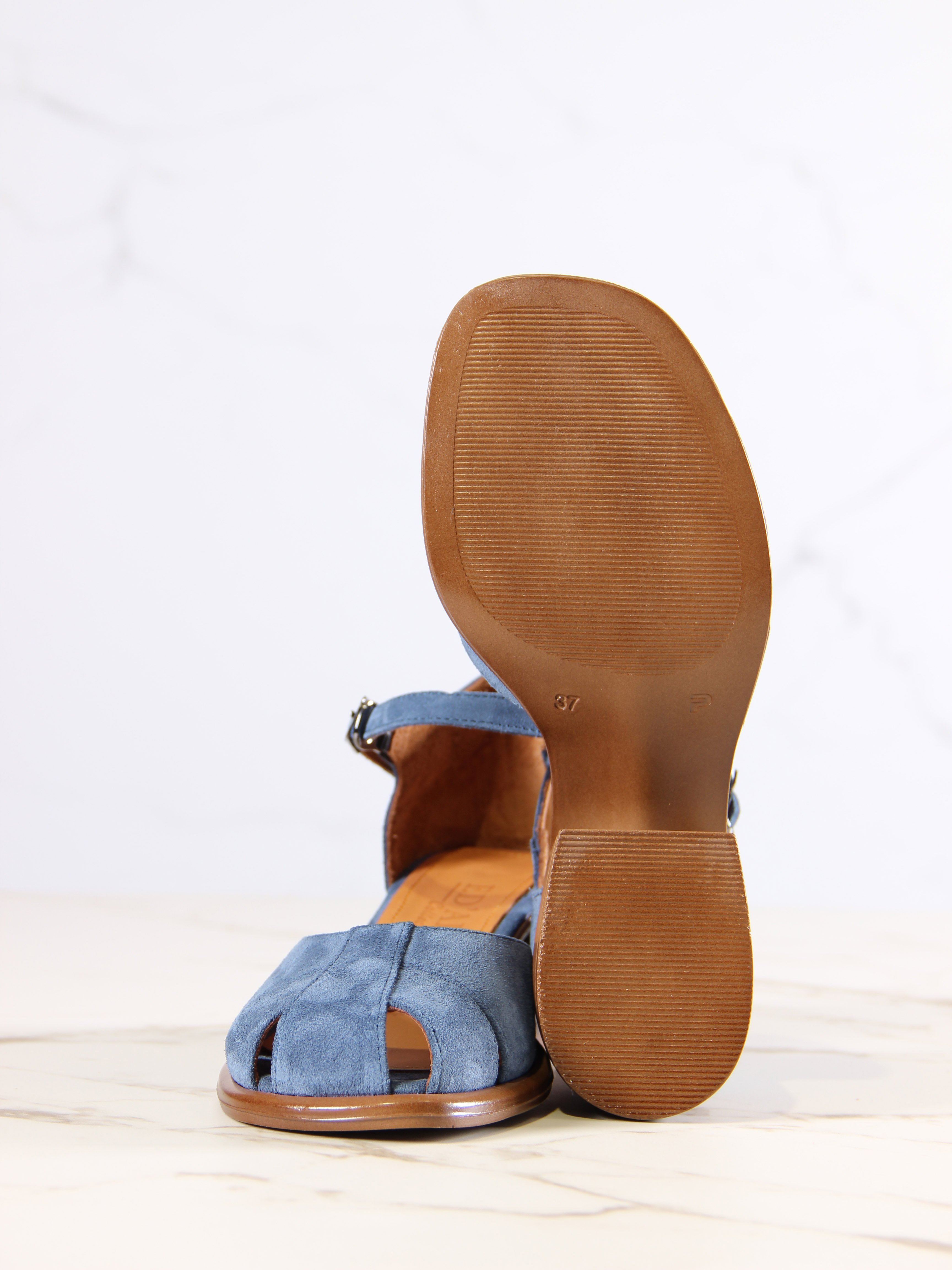 картинка Босоножки ED'ART 5033.23663'bе.Синий велюр от интернет магазина