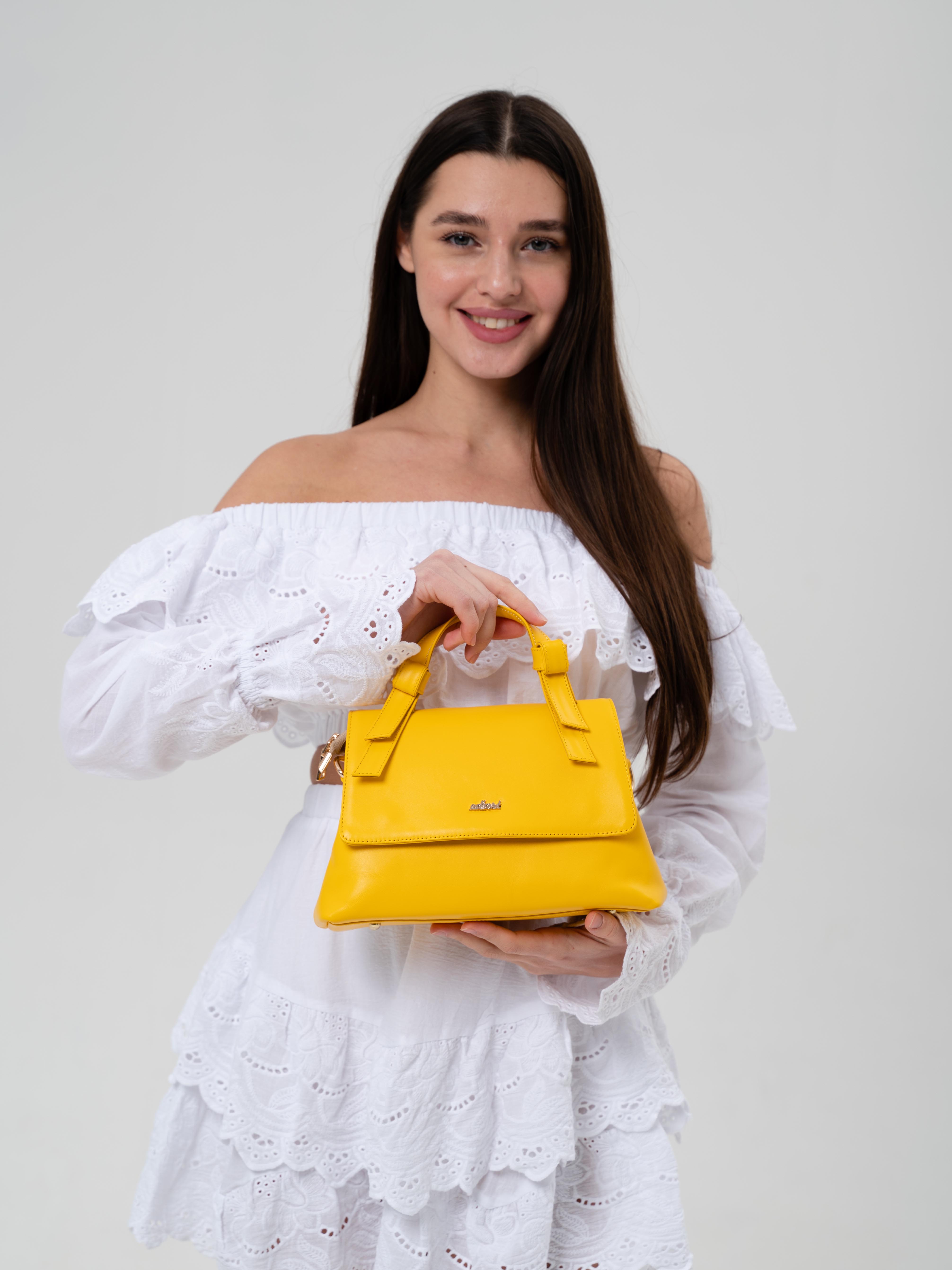 картинка Сумка-клатч ED'ART s06.желтый от интернет магазина