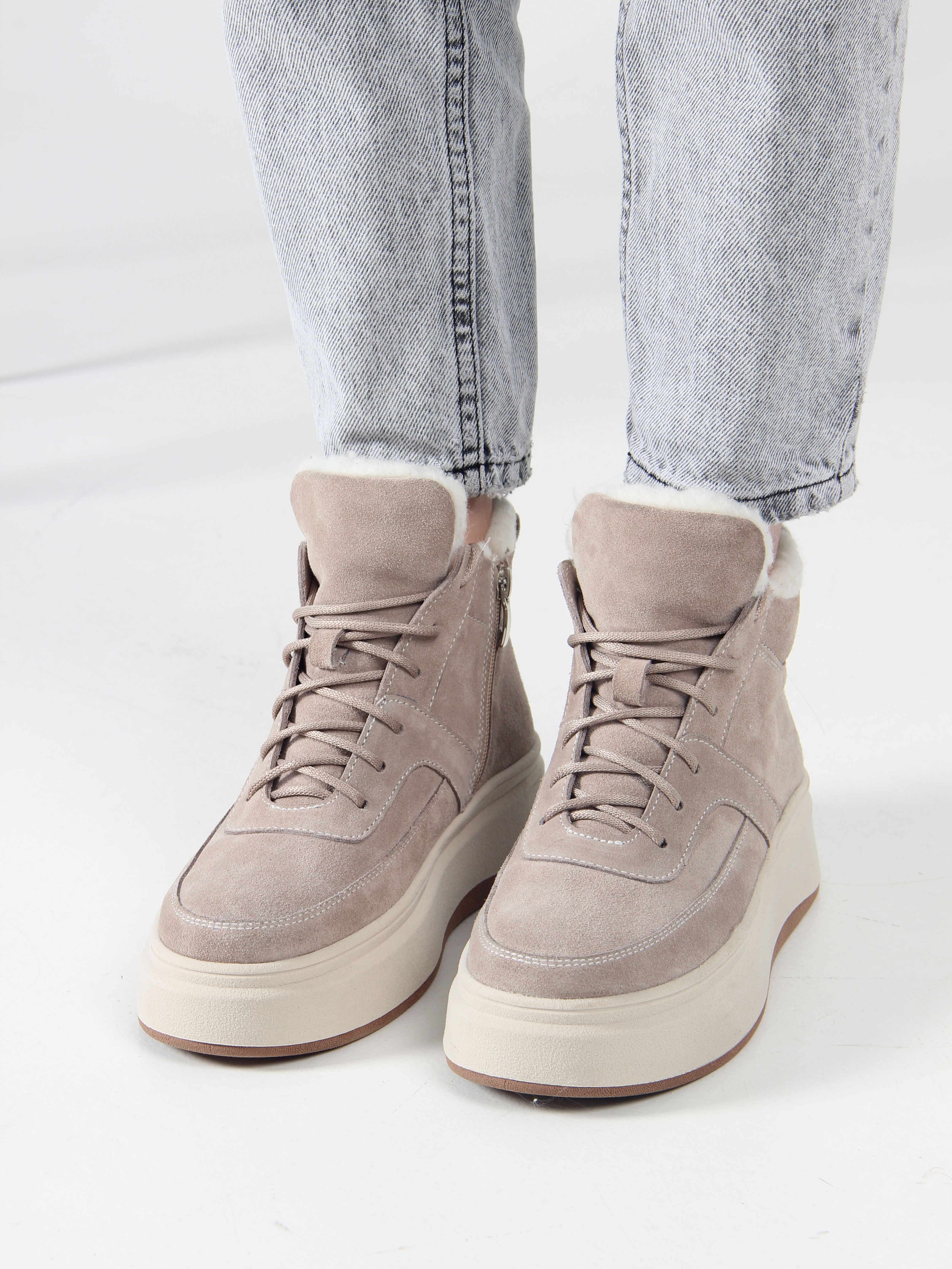 картинка Ботинки ED'ART 260.windy'be. каменный замш от интернет магазина