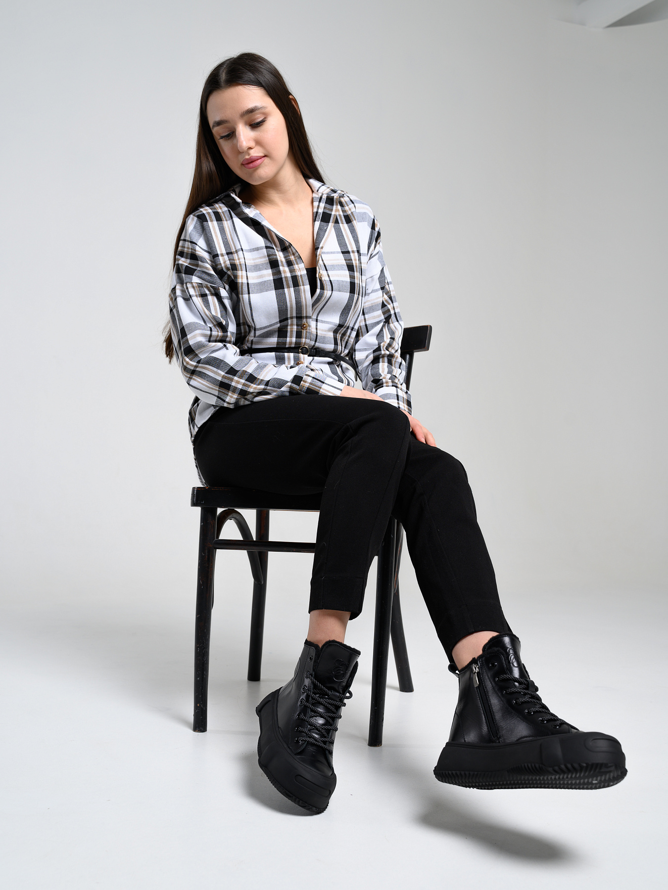 картинка Ботинки ED'ART 217.PODYUM151'bl. черный от интернет магазина