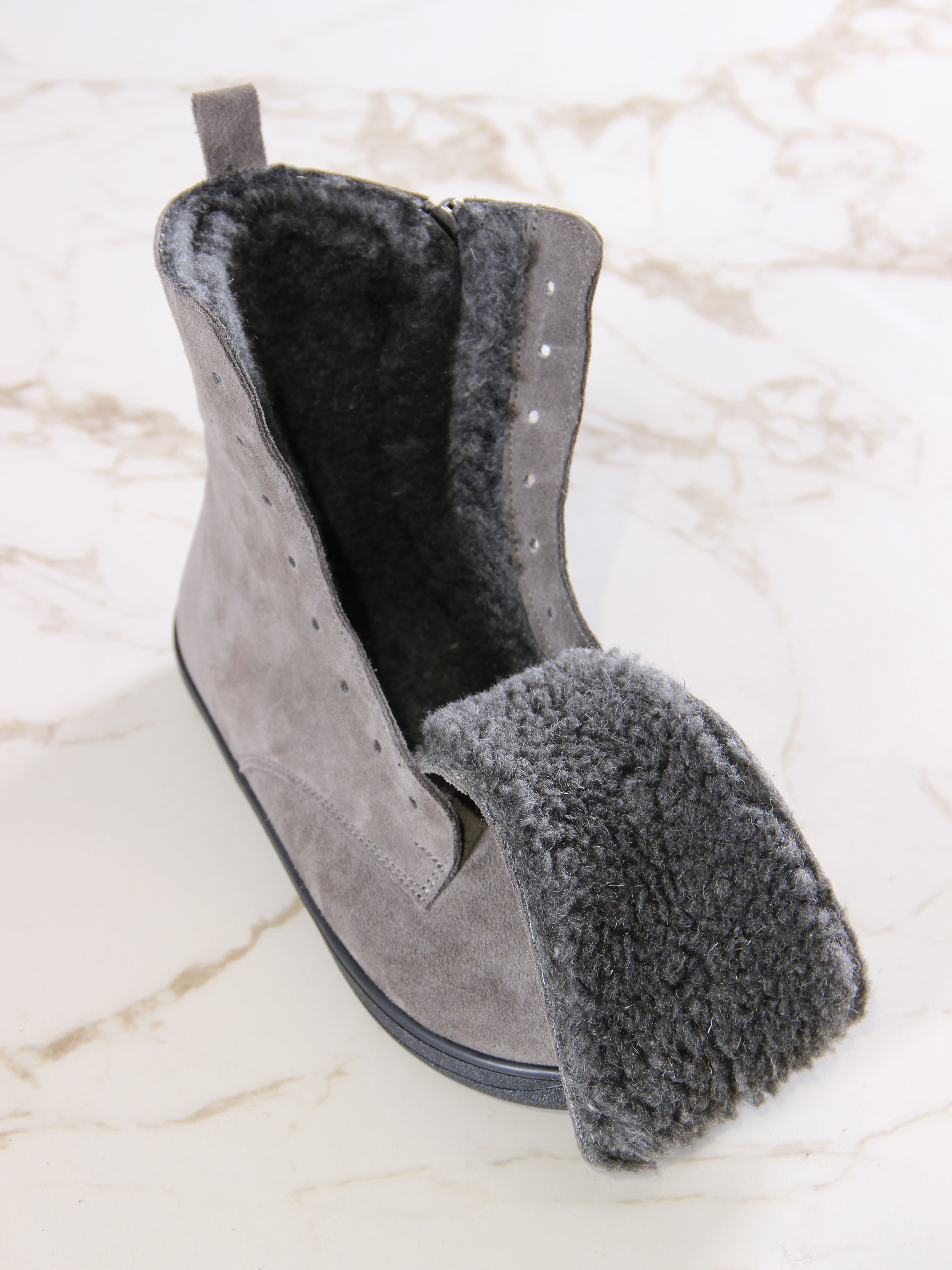 картинка Босоногие ботинки  ED'ART 351.NATA'bl.Серый замок замша от интернет магазина