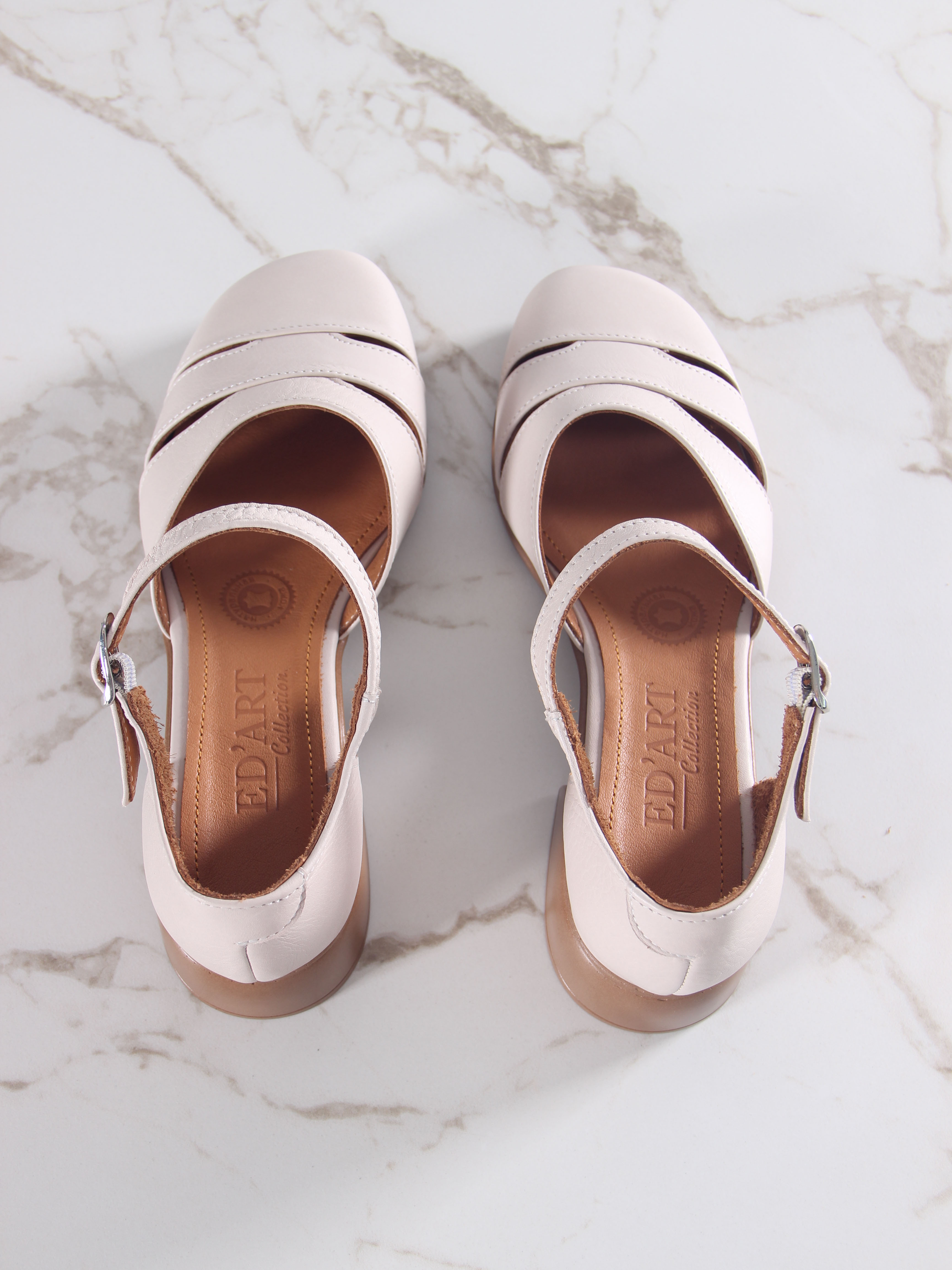 картинка Босоножки ED'ART 3032.25294'br. Бежевый стар+коричневый от интернет магазина