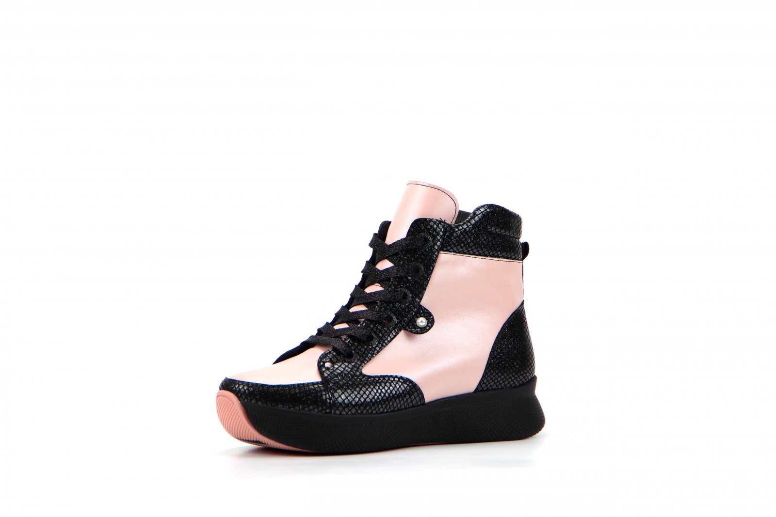 картинка Ботинки ED'ART 313.omega'bp.black.pink от интернет магазина