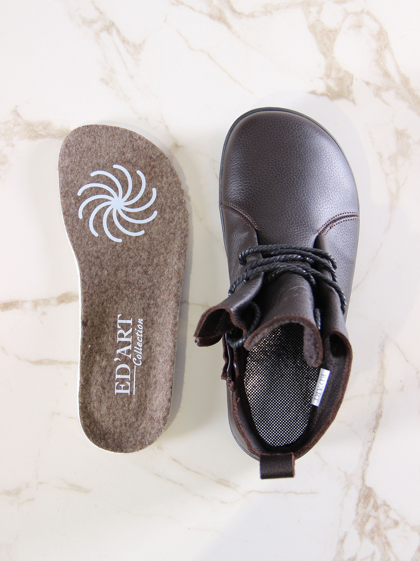 картинка Босоногие ботинки  ED'ART 352.NATA'bl.Темно-коричневая оттима от интернет магазина