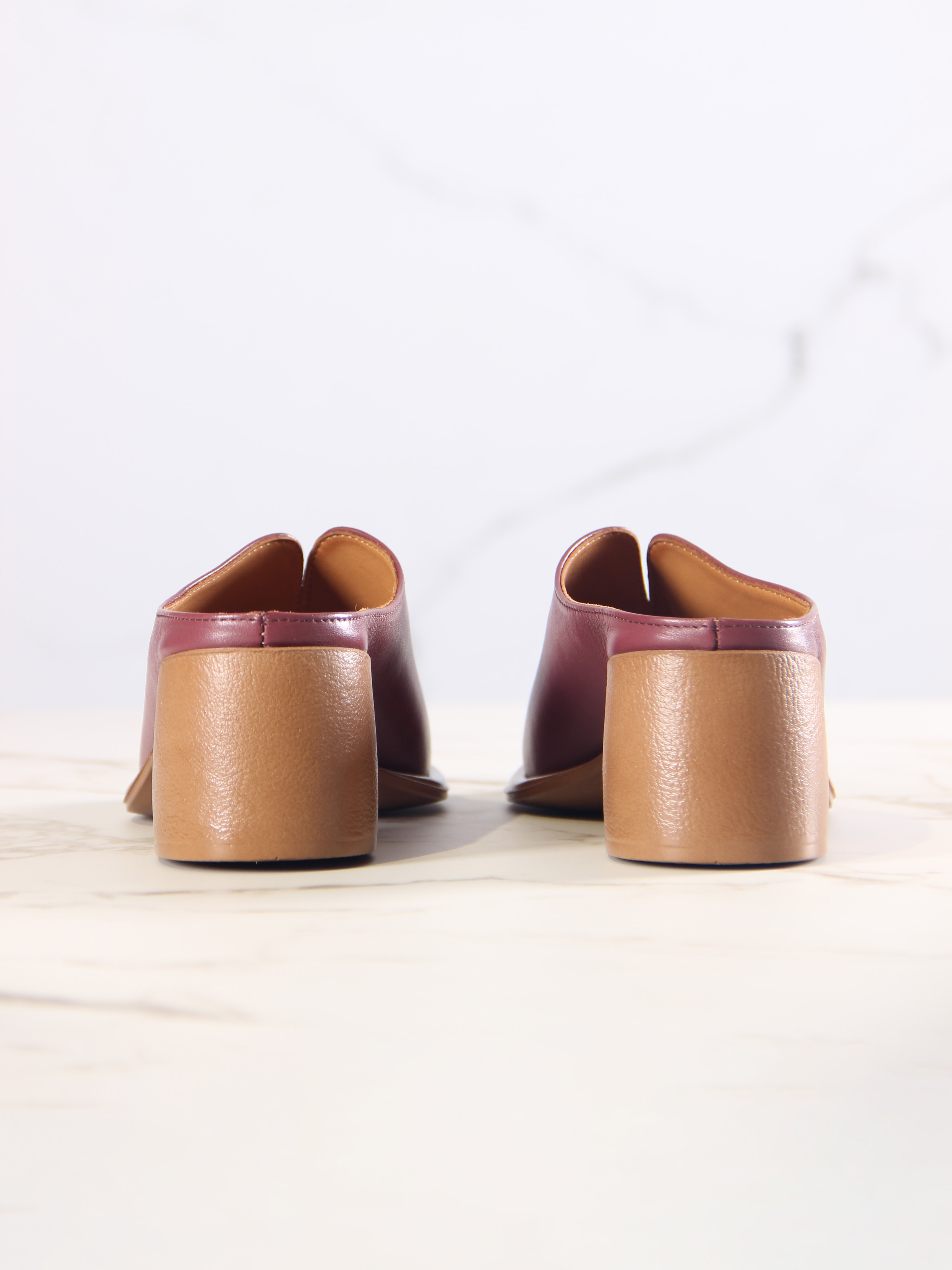 картинка Сабо ED'ART  5200.23663'br. Гнилая вишня+коричневый от интернет магазина