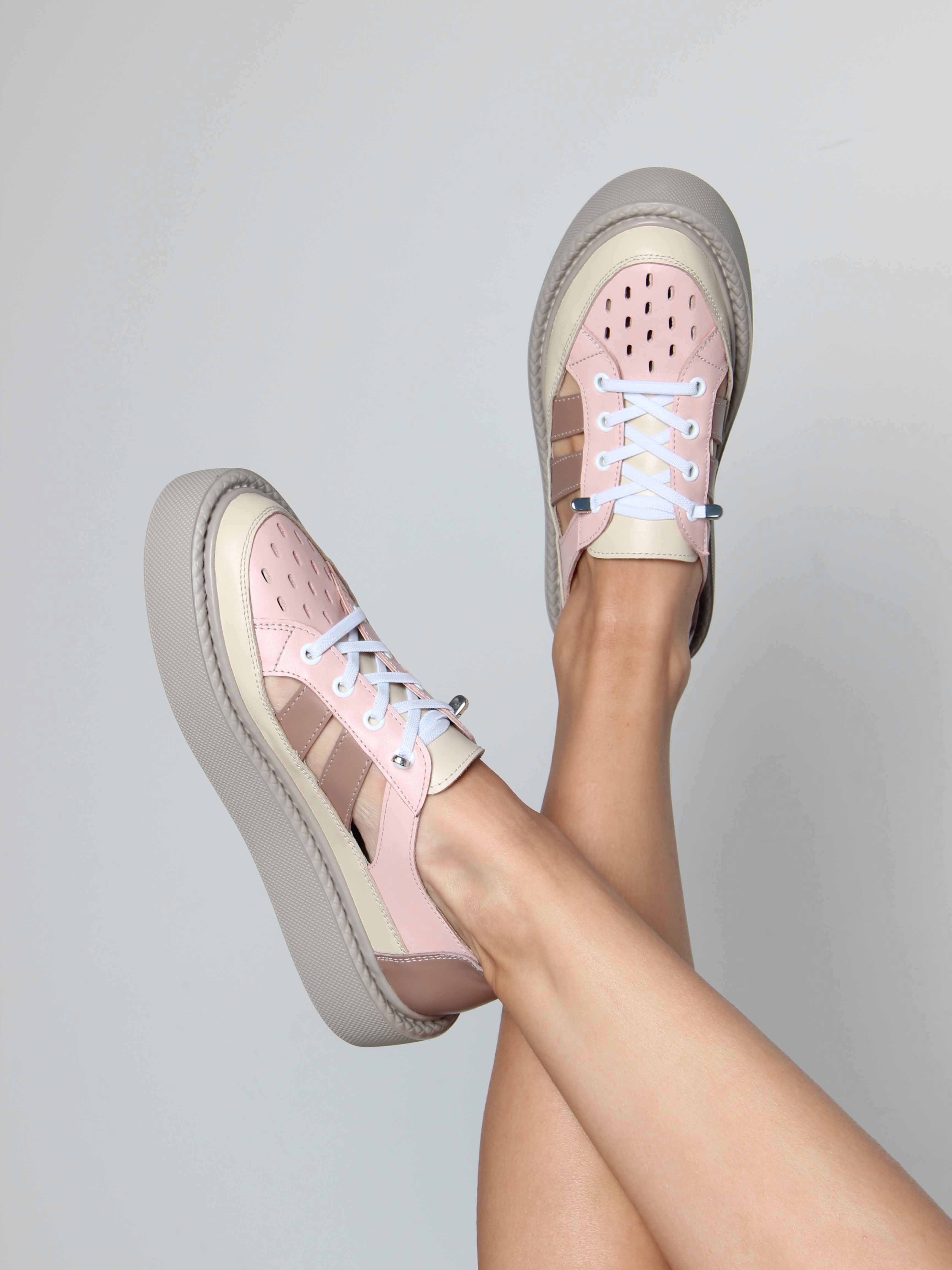 картинка Кроссовки ED'ART 165.P.Lusi23.'co. Розовый какао от интернет магазина