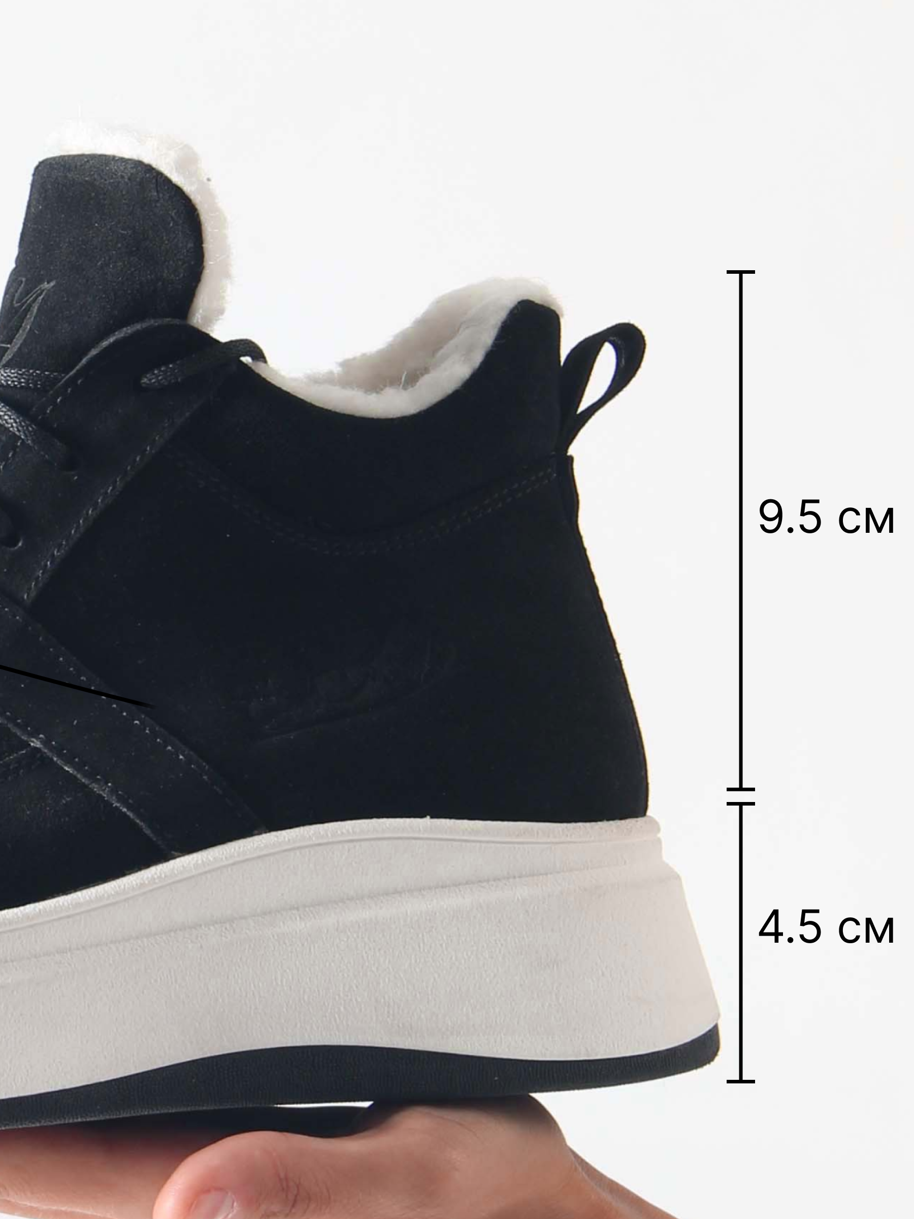 картинка Ботинки ED'ART 260.windy'w. черный замш от интернет магазина