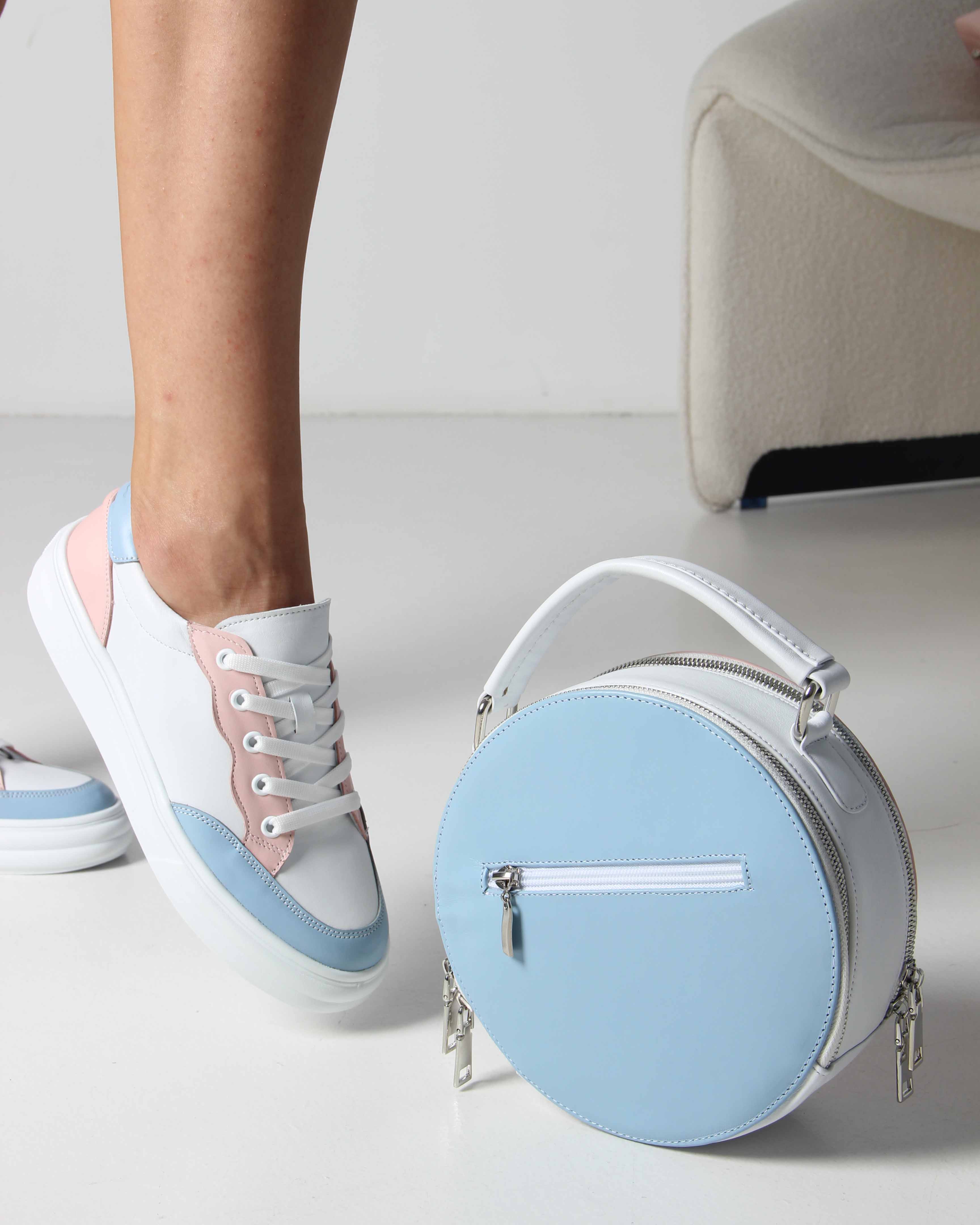 картинка Сумка-клатч ED'ART s07.Розовый голубой от интернет магазина