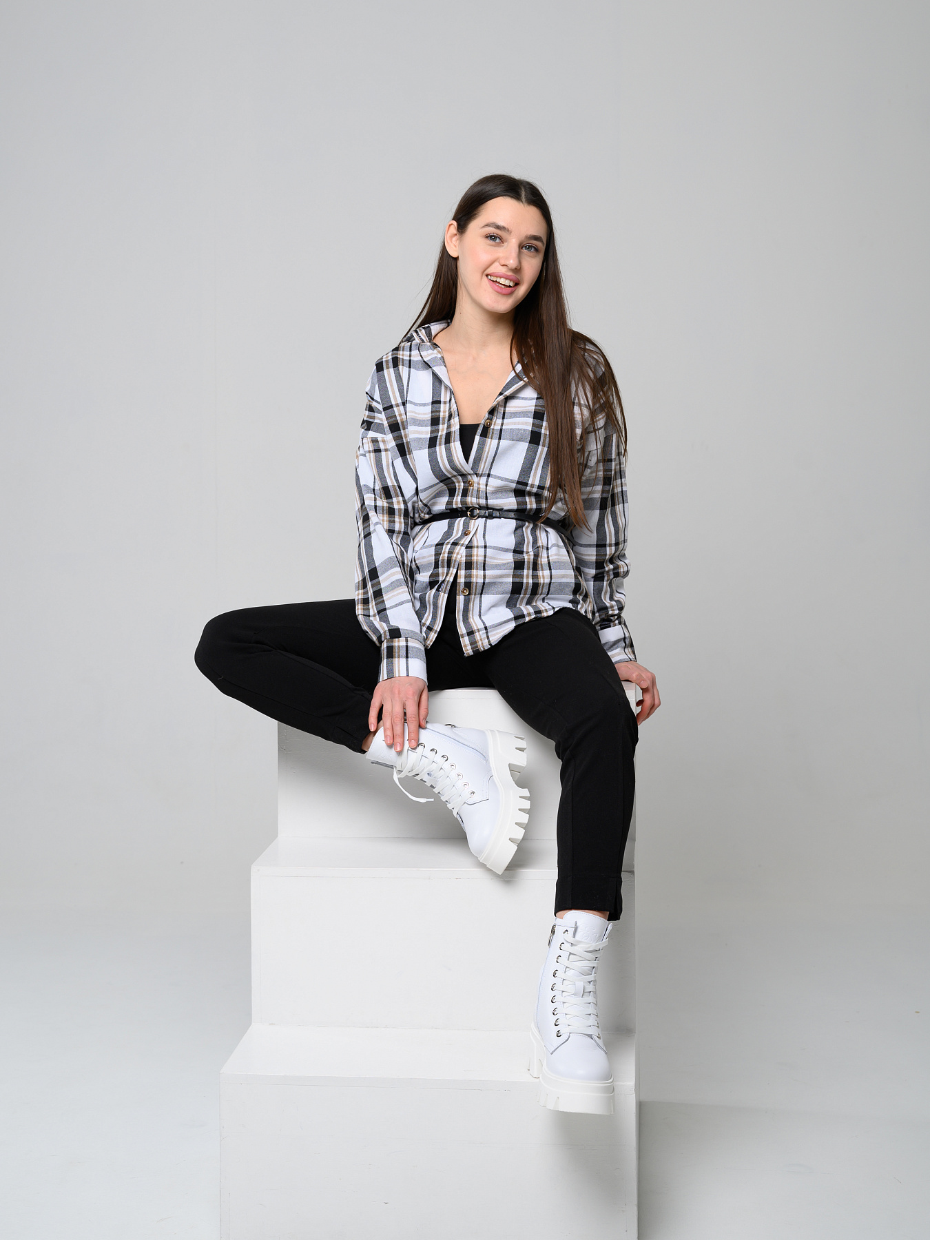 картинка Ботинки ED'ART 329.зиплайн'w. белый от интернет магазина