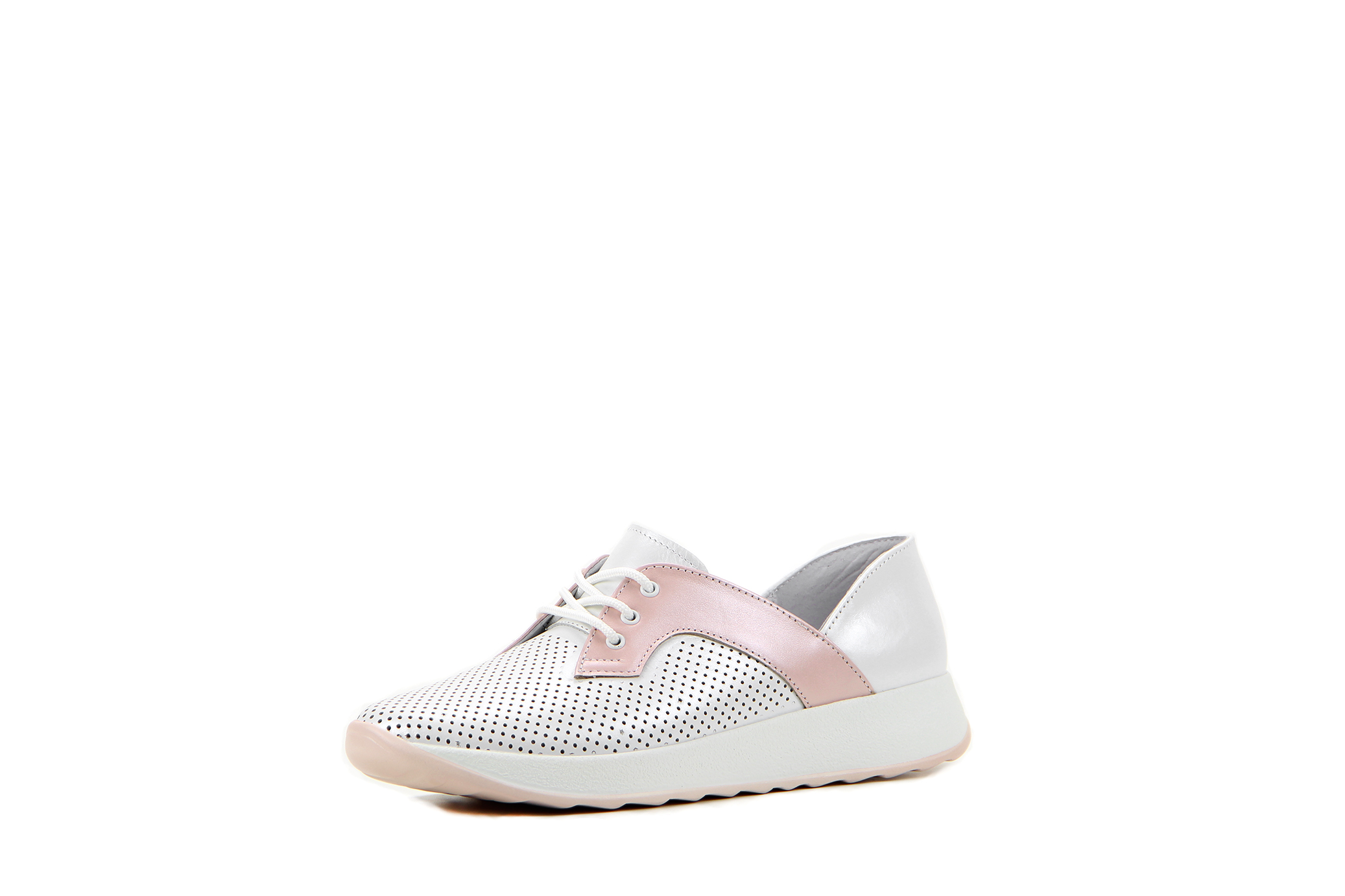 картинка Кеды ED'ART 114.asia'w.p.White perl+pink от интернет магазина