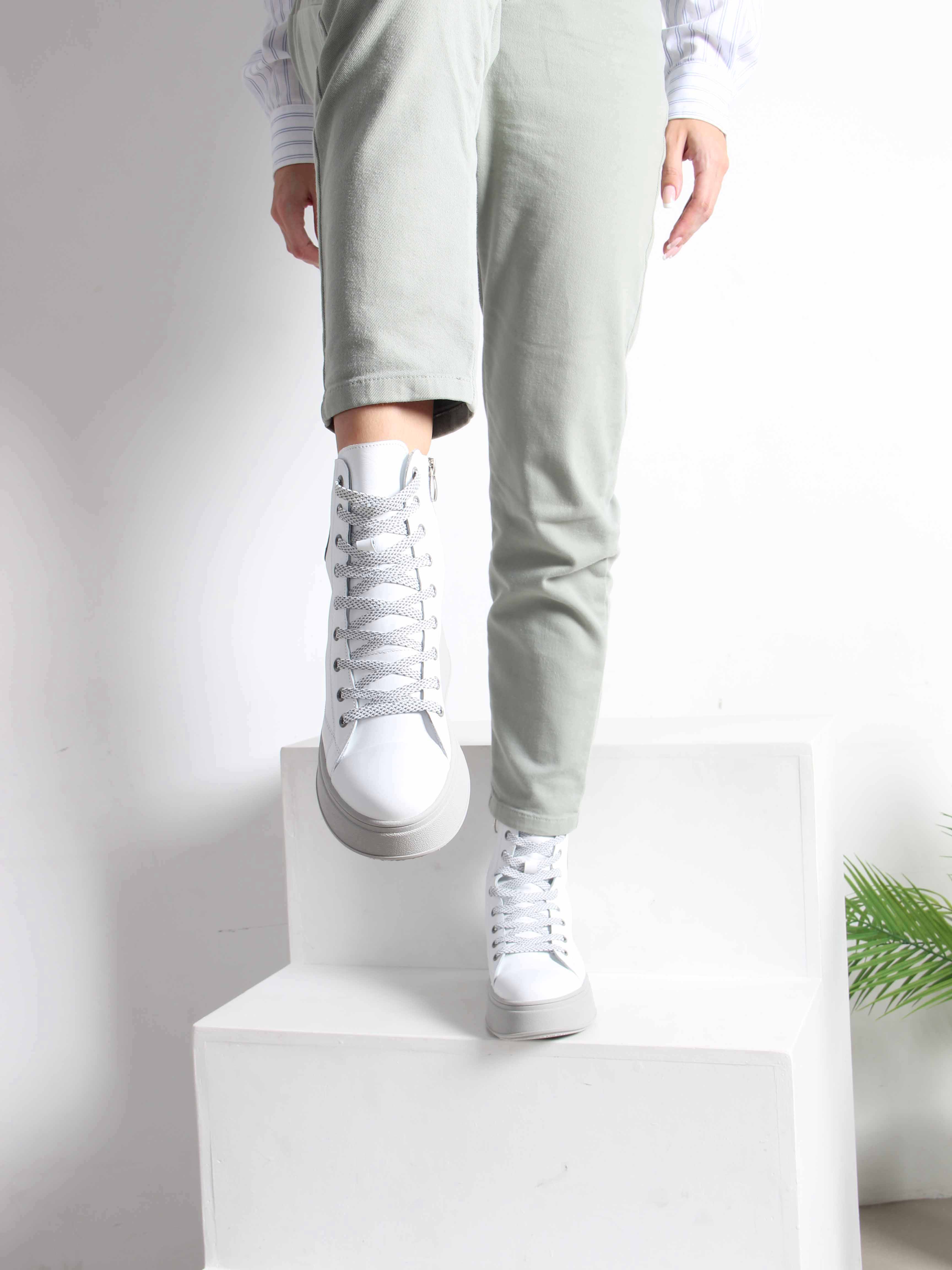 картинка Ботинки ED'ART 215.ALTA'gr. Белый серый от интернет магазина