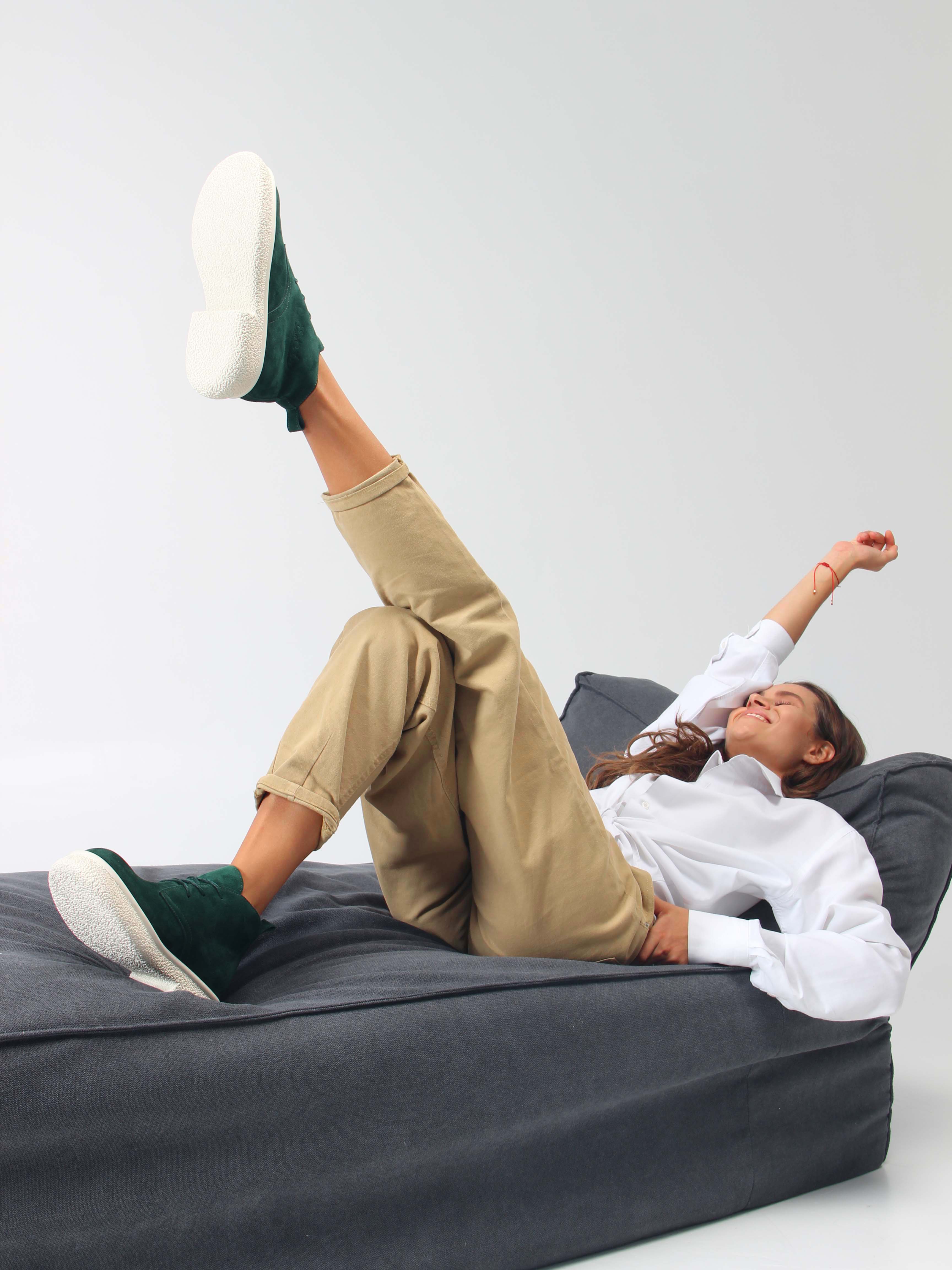 картинка Ботинки ED'ART 308.агата'w. зеленый замша от интернет магазина