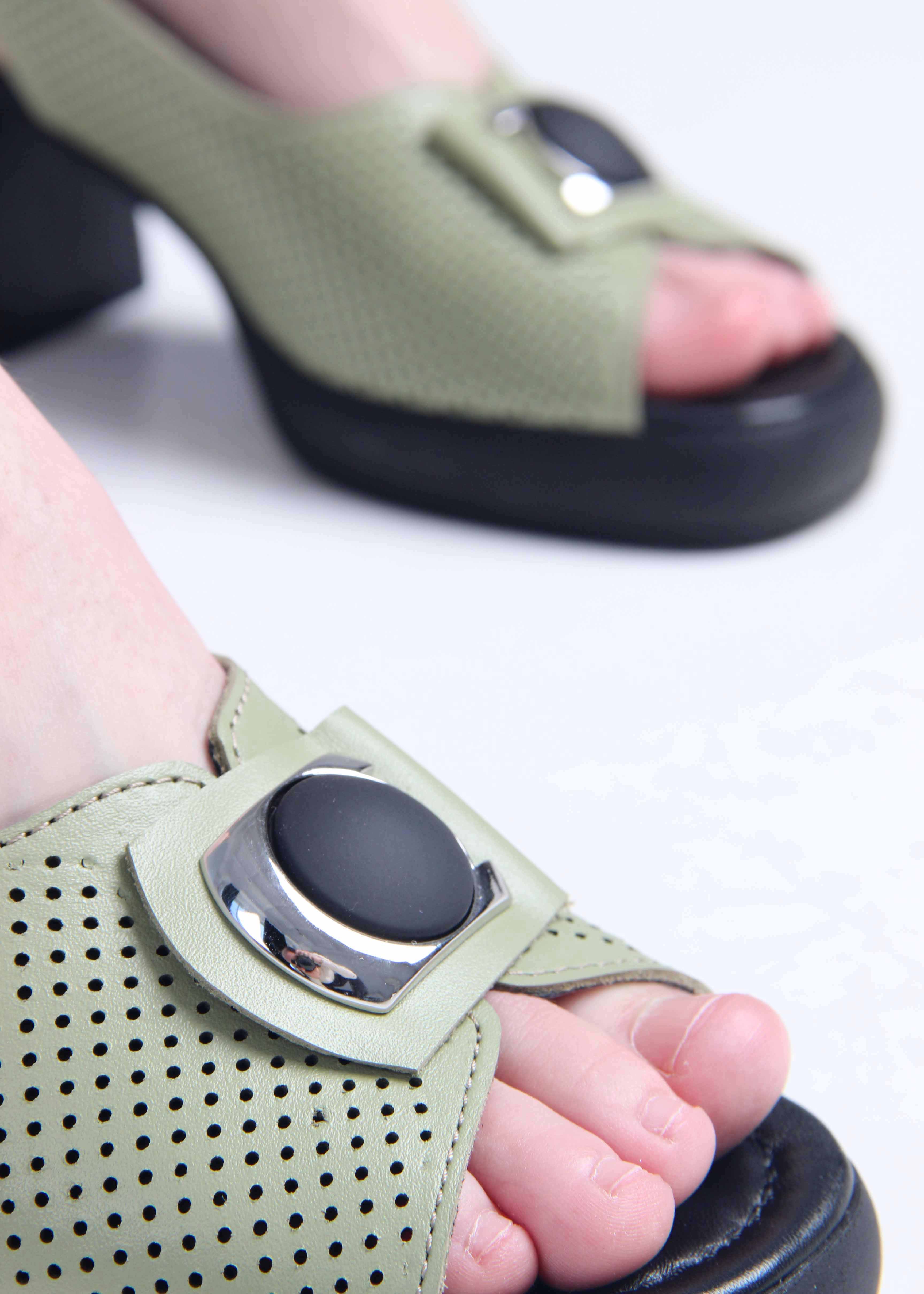 картинка Босоножки ED'ART 5030.Р.24191'bl.Авокадо  от интернет магазина