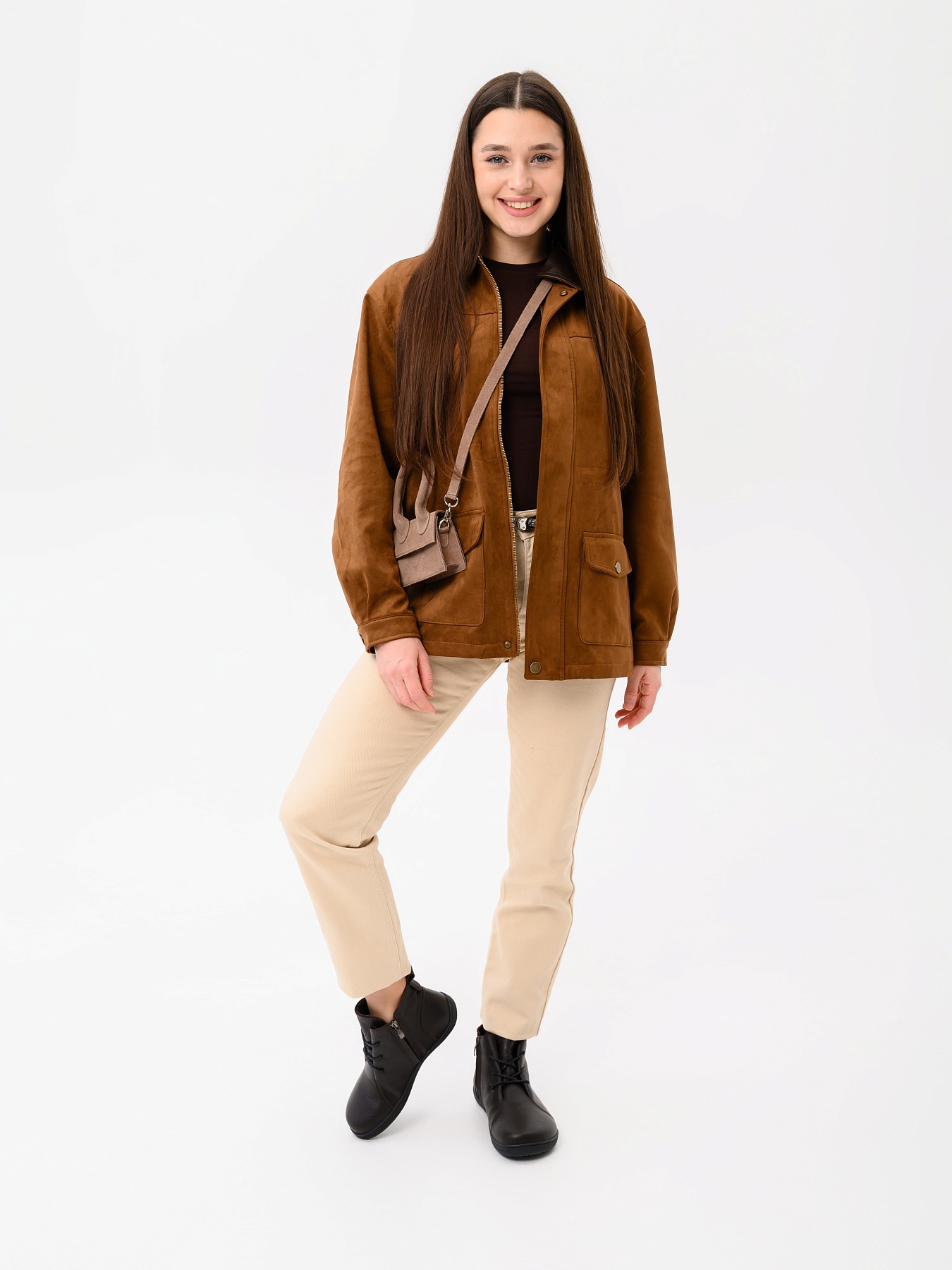 картинка Босоногие ботинки  ED'ART 352.NATA'bl.Темно-коричневая оттима от интернет магазина