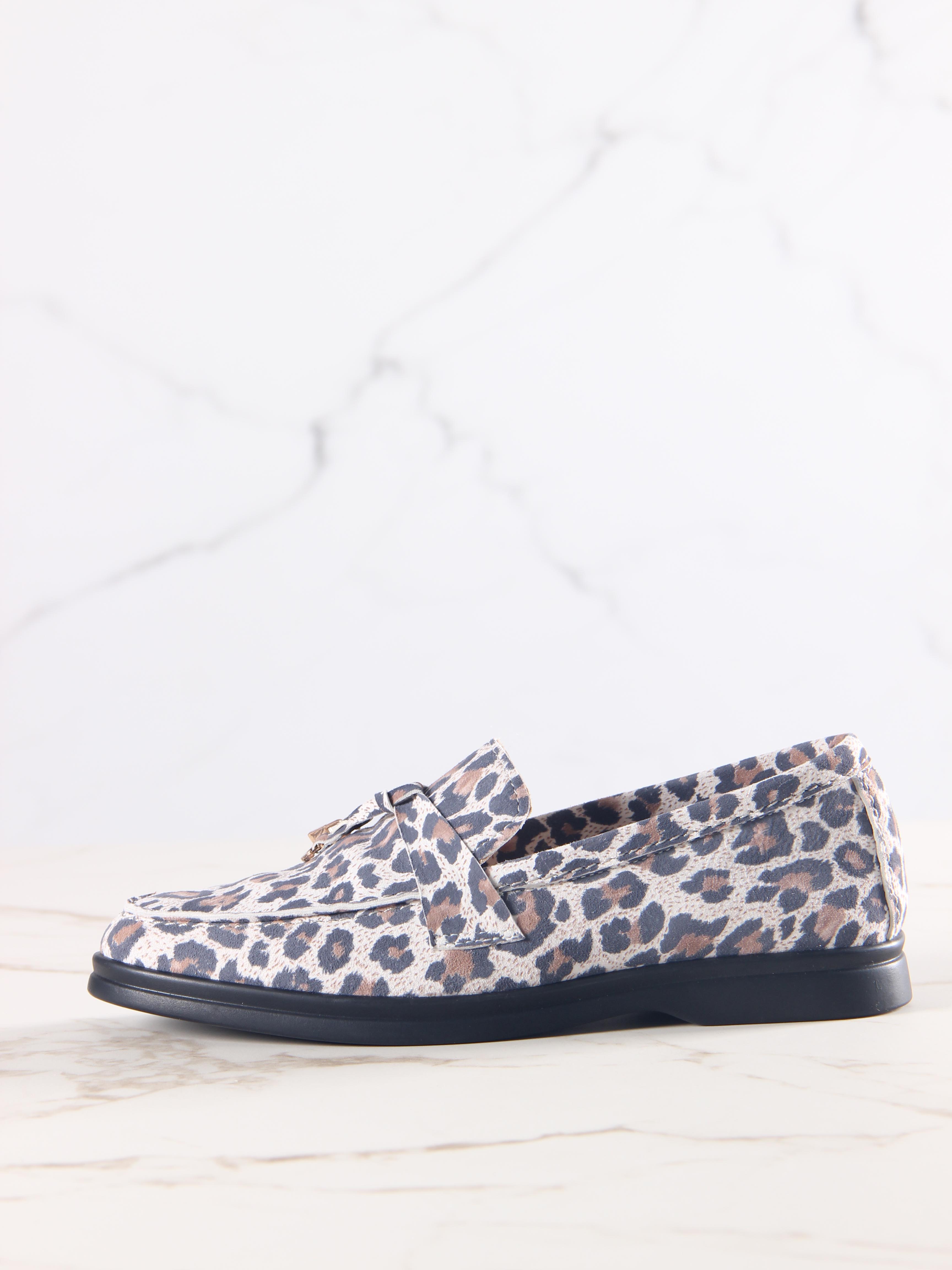 картинка Лоферы туфли ED'ART 170.2614'bl. белый леопард от интернет магазина