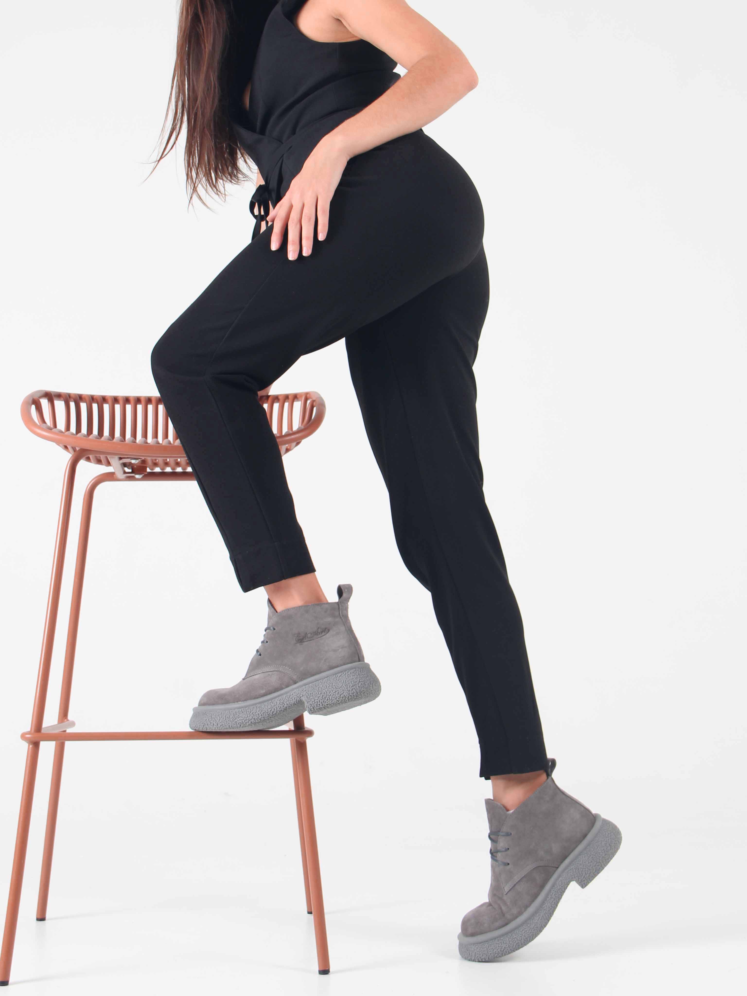 картинка Ботинки ED'ART 308.агата' gr. серый замок замша б от интернет магазина