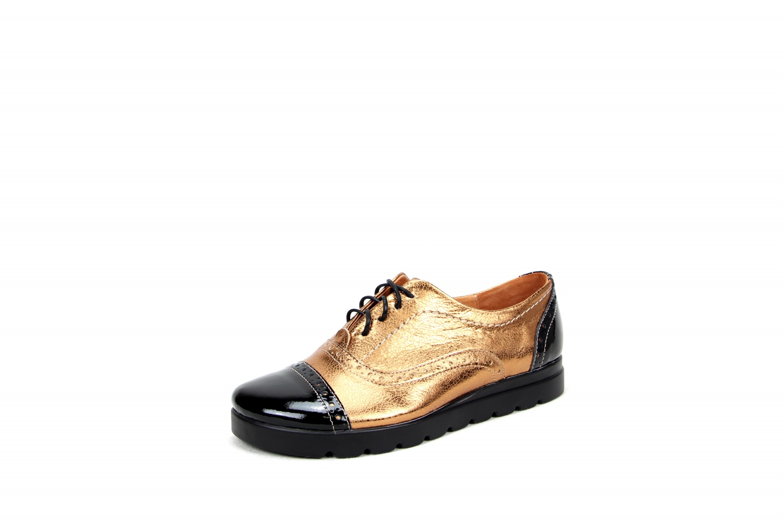 картинка Туфли полуботинки ED'ART 101.115'bl.dark.gold от интернет магазина