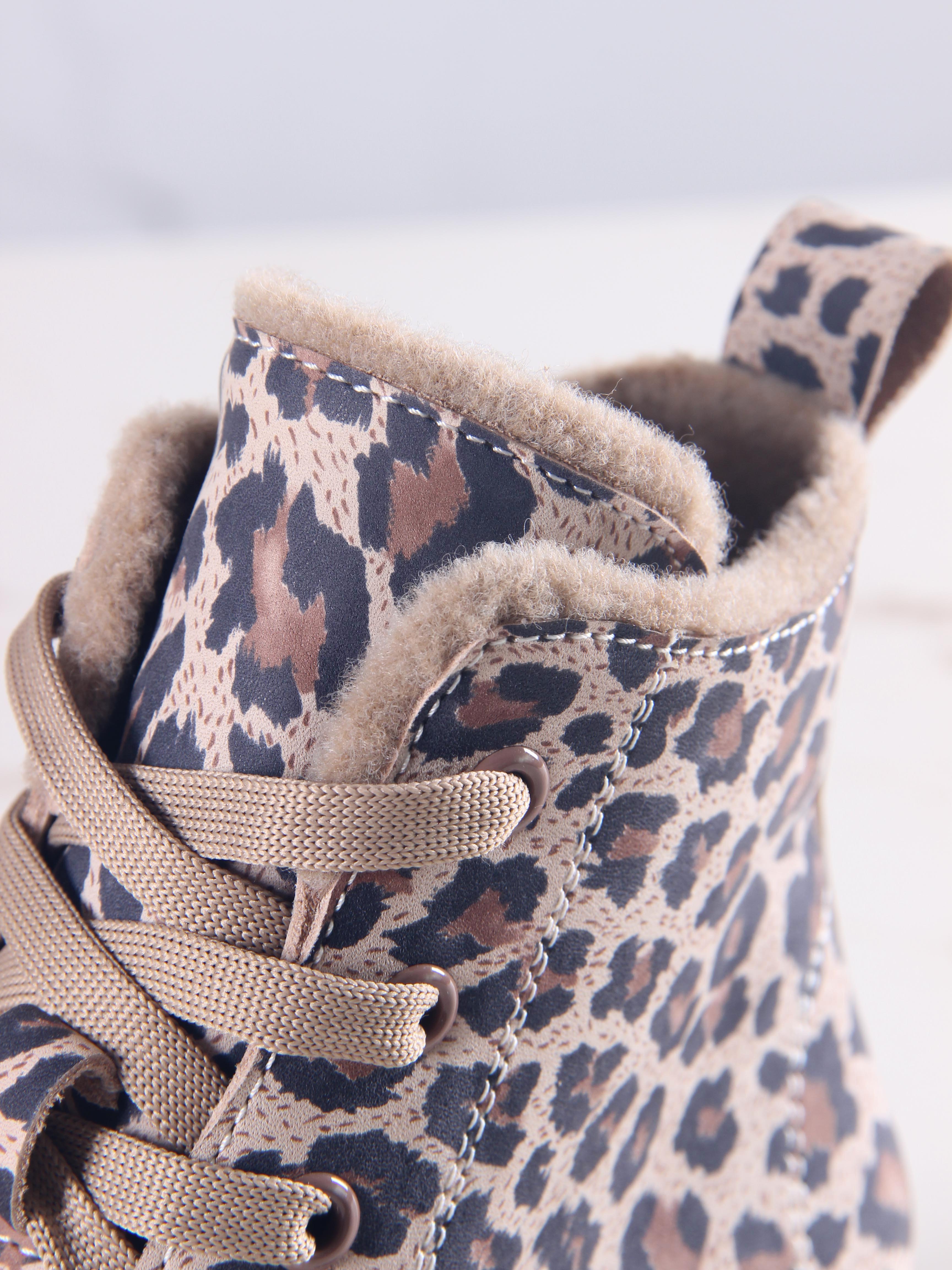 картинка Ботинки ED'ART 217.91505'be. бежевый леопард от интернет магазина