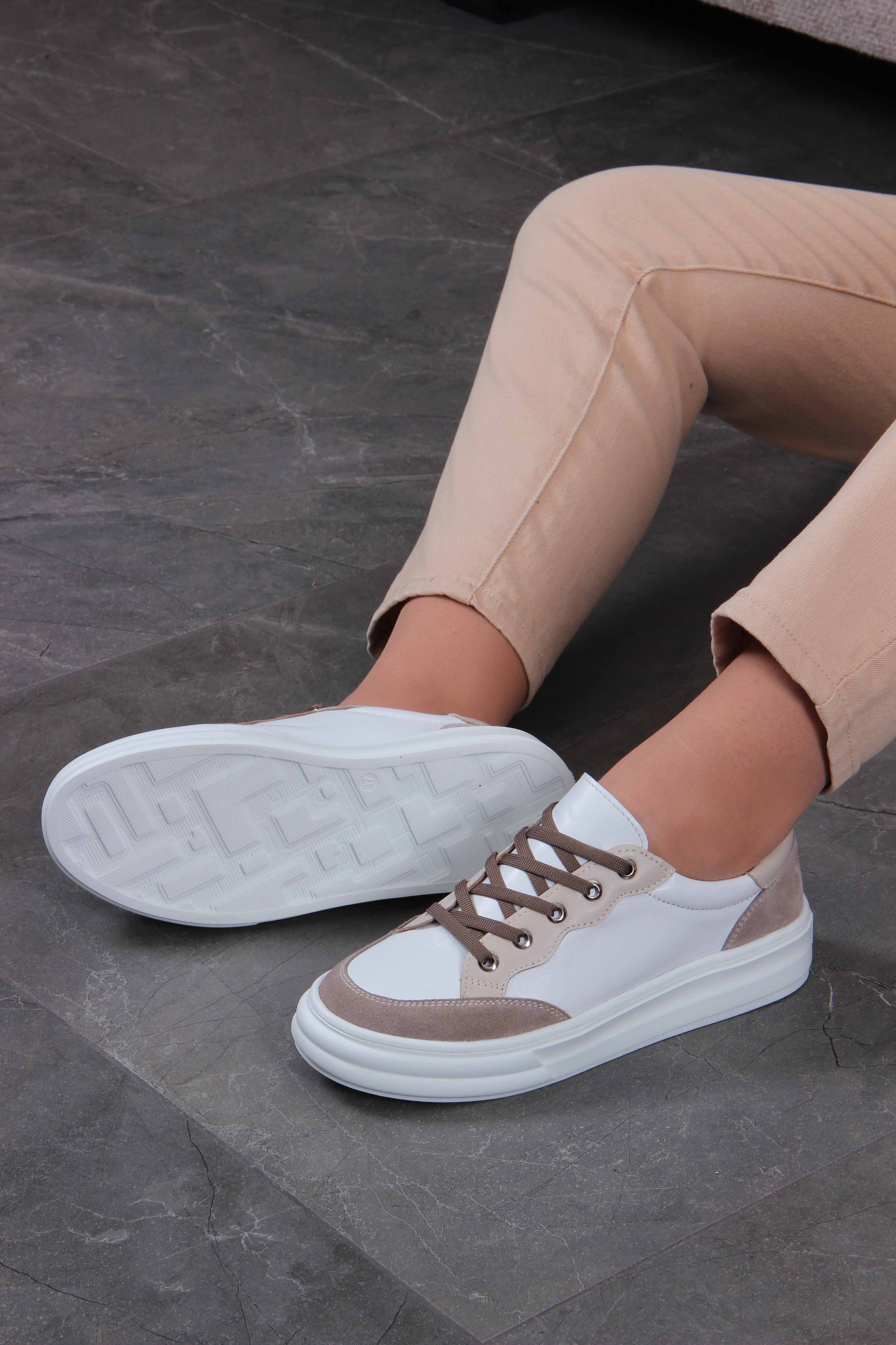 картинка Кеды ED'ART 148.lusi22'w. Белый-бежевый от интернет магазина