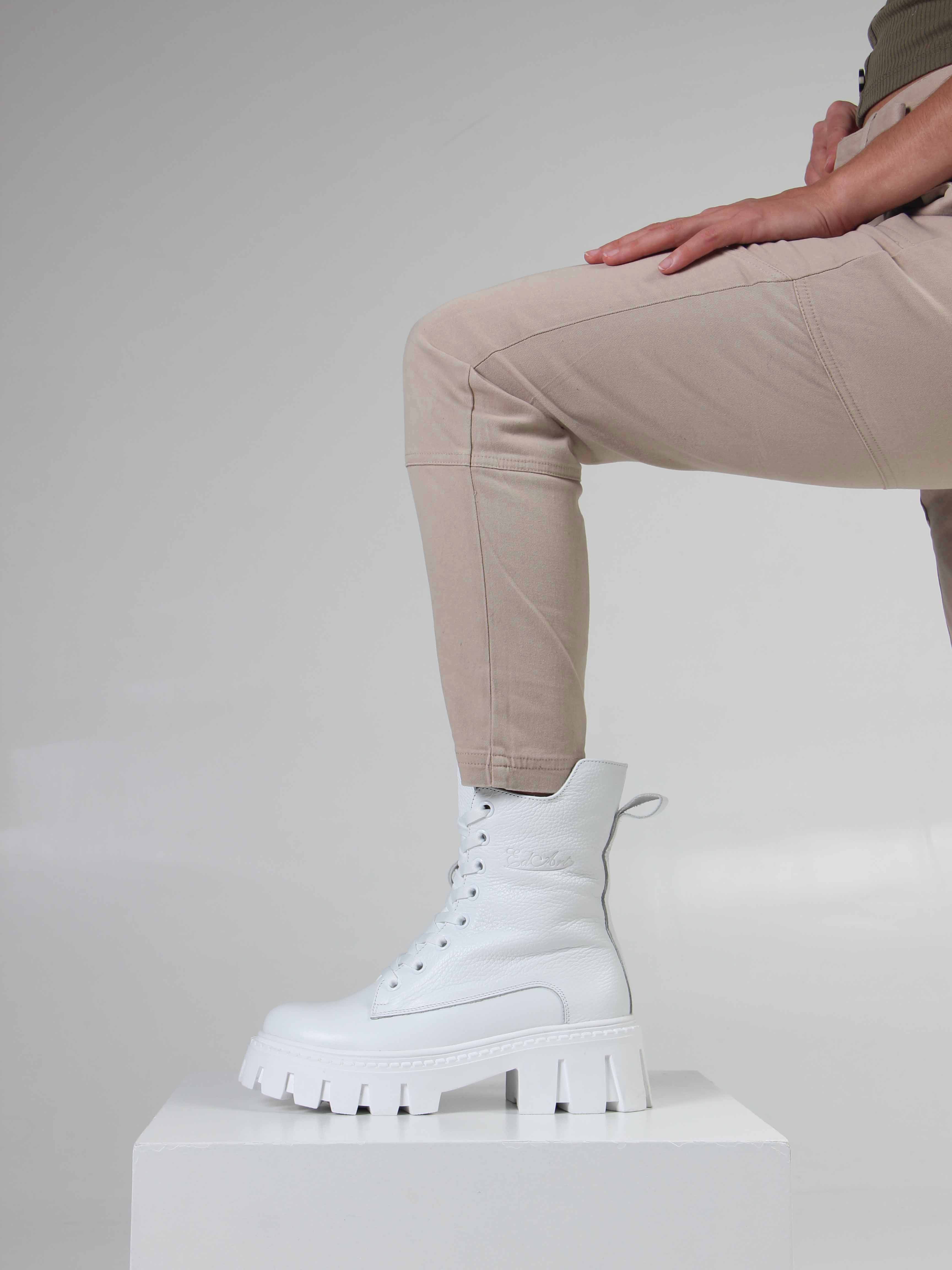 картинка Ботинки ED'ART 346.чанки'w. Белый бартон от интернет магазина