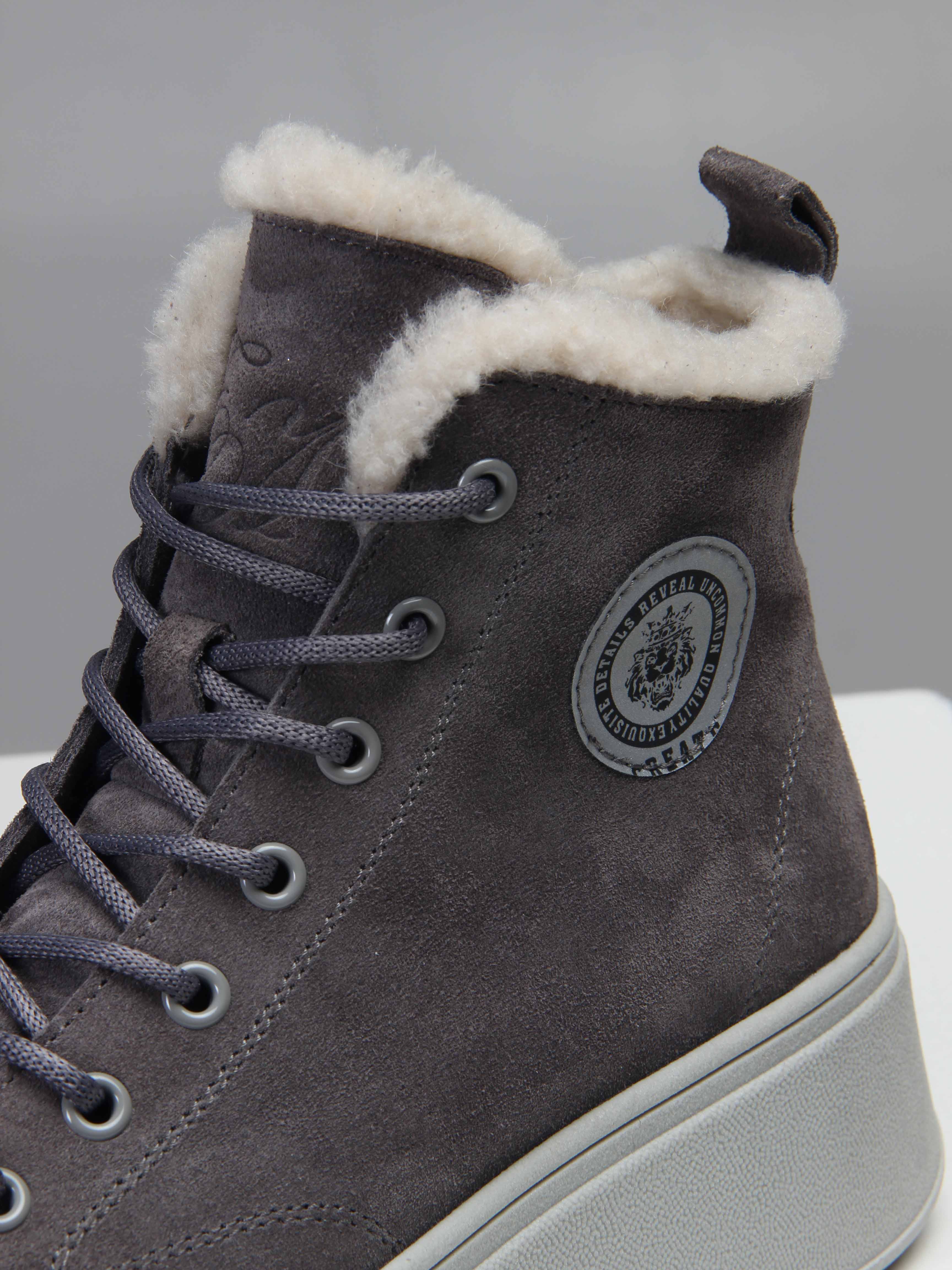 картинка Ботинки ED'ART 217.ALTA'gr. Серый замок замша от интернет магазина