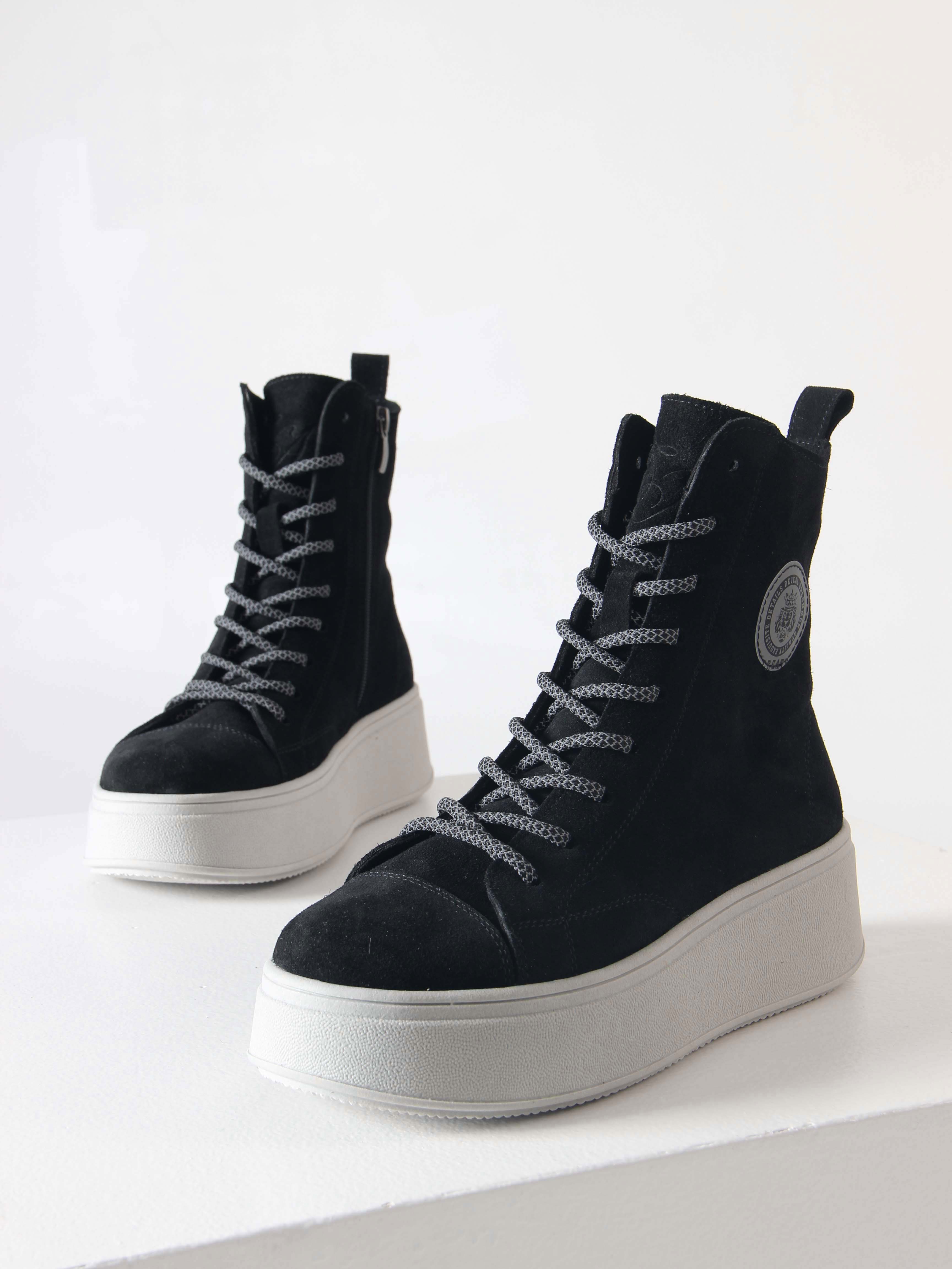 картинка Ботинки ED'ART 215.ALTA'gr. Черный замша от интернет магазина