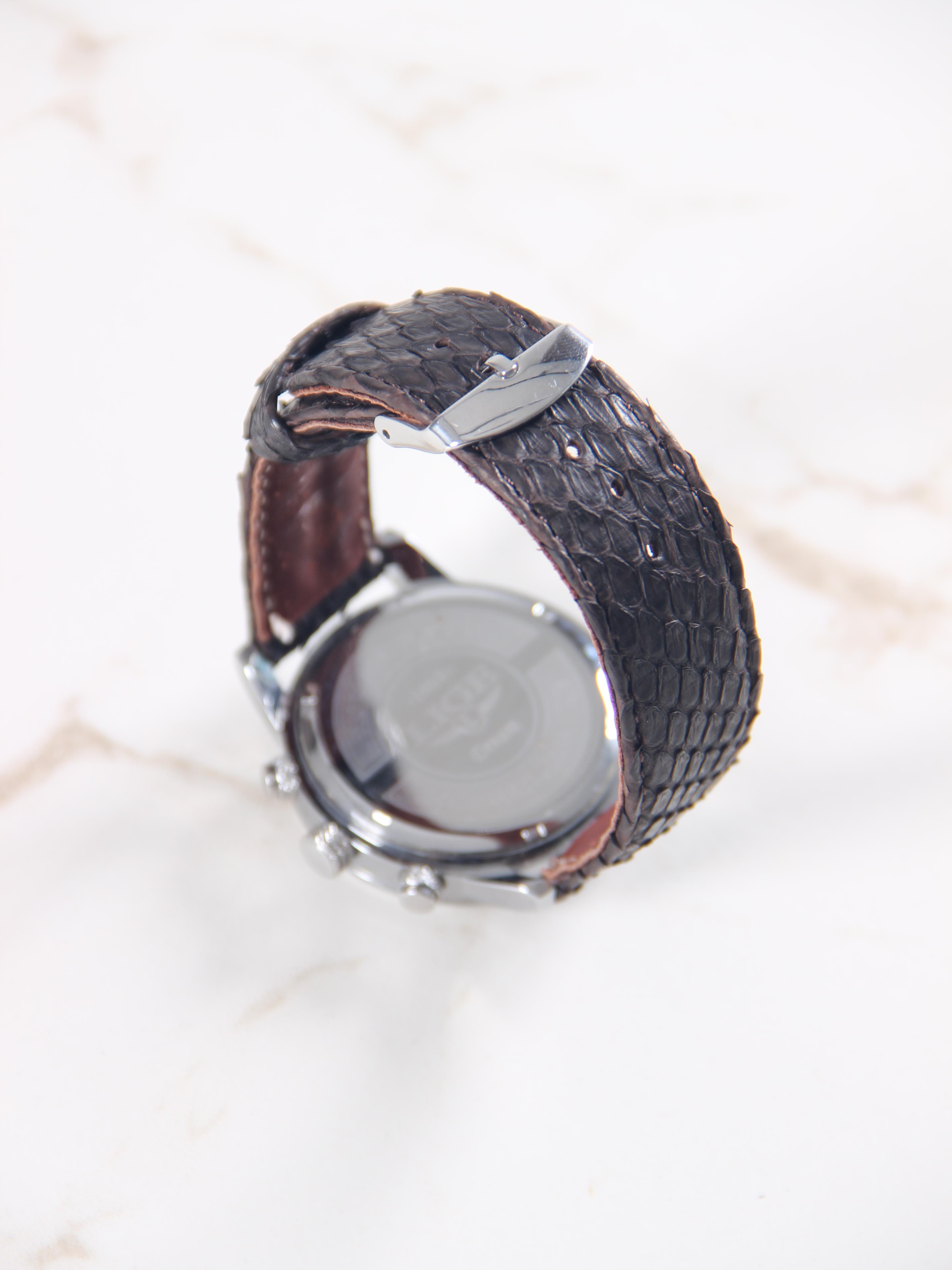 картинка Ремешок на часы R22 коричневый питон от интернет магазина