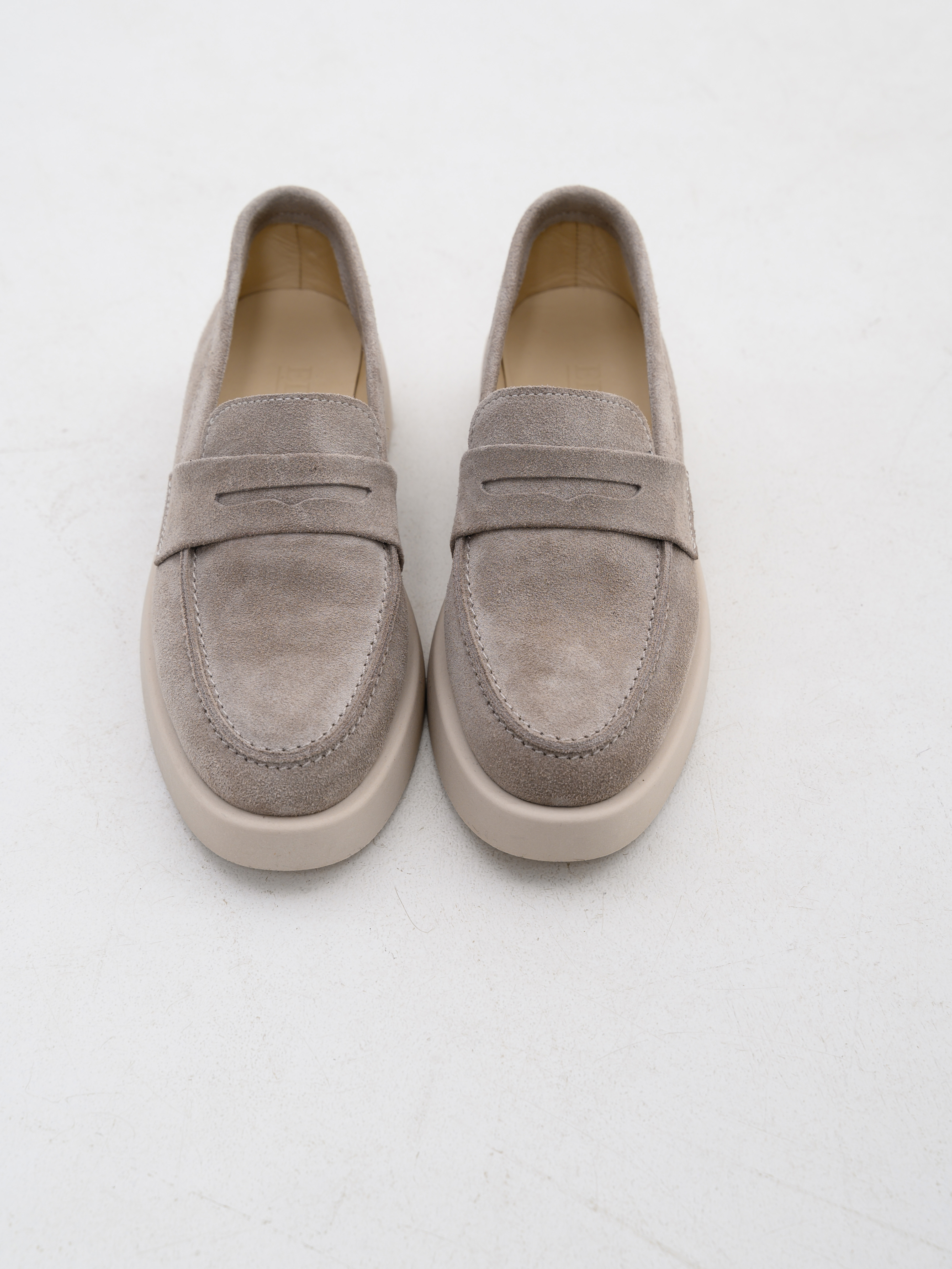 картинка Лоферы туфли ED'ART 176.1593'be. Каменный замша от интернет магазина