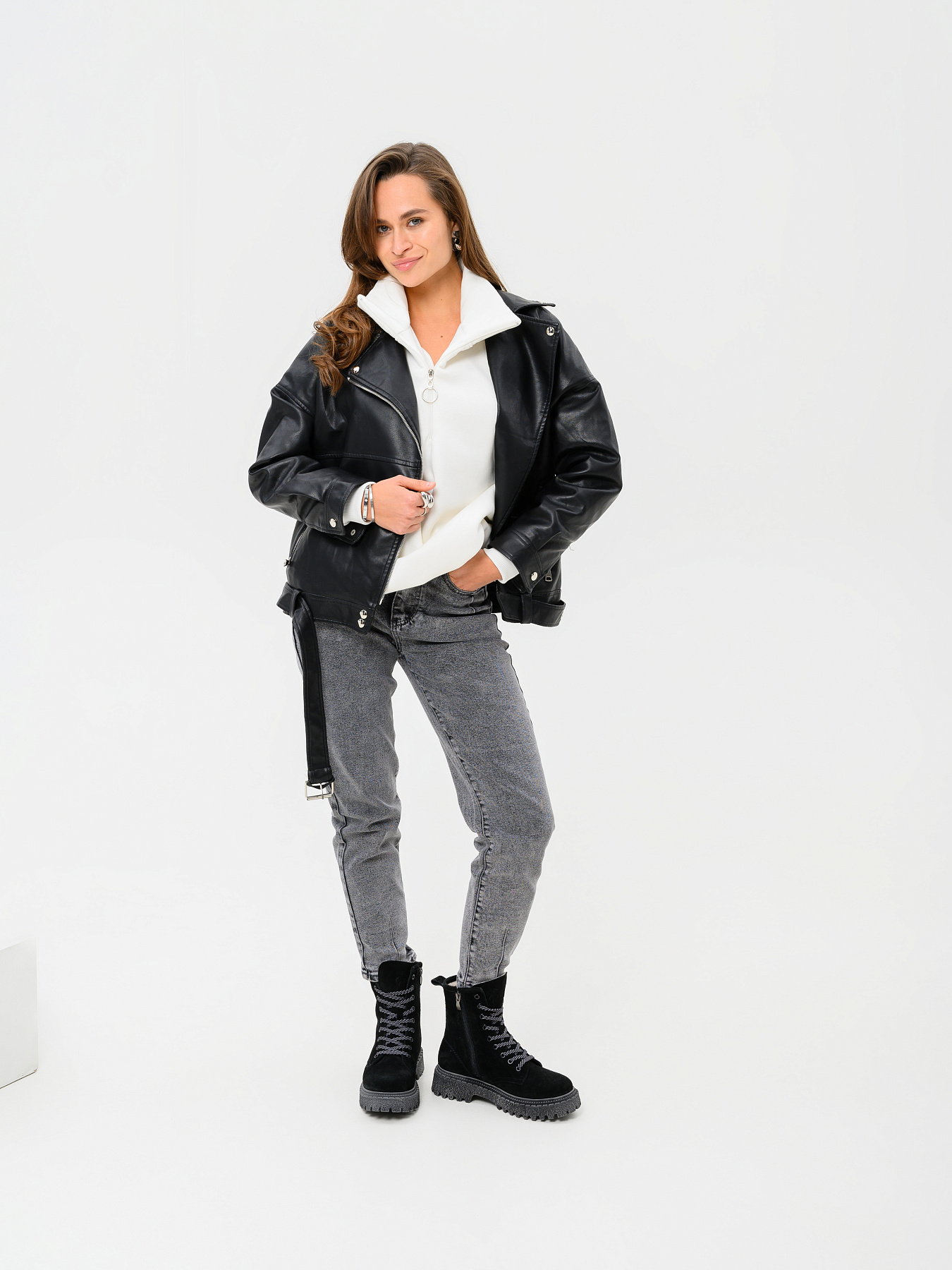 картинка Ботинки ED'ART 327.22511'gr. Черные замша от интернет магазина