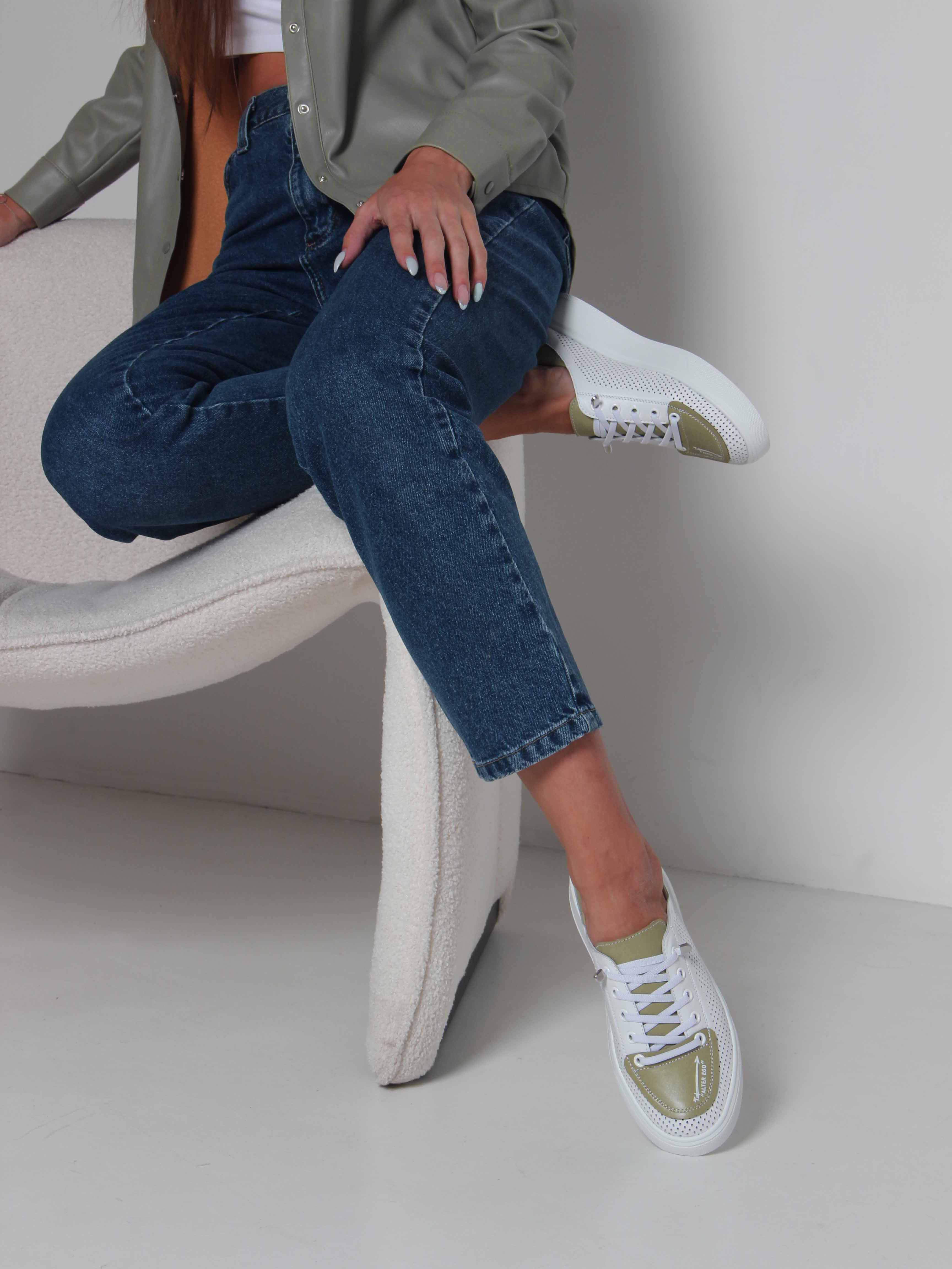 картинка Кеды ED'ART 163.P.LusiR2'w.Белый авокадо от интернет магазина