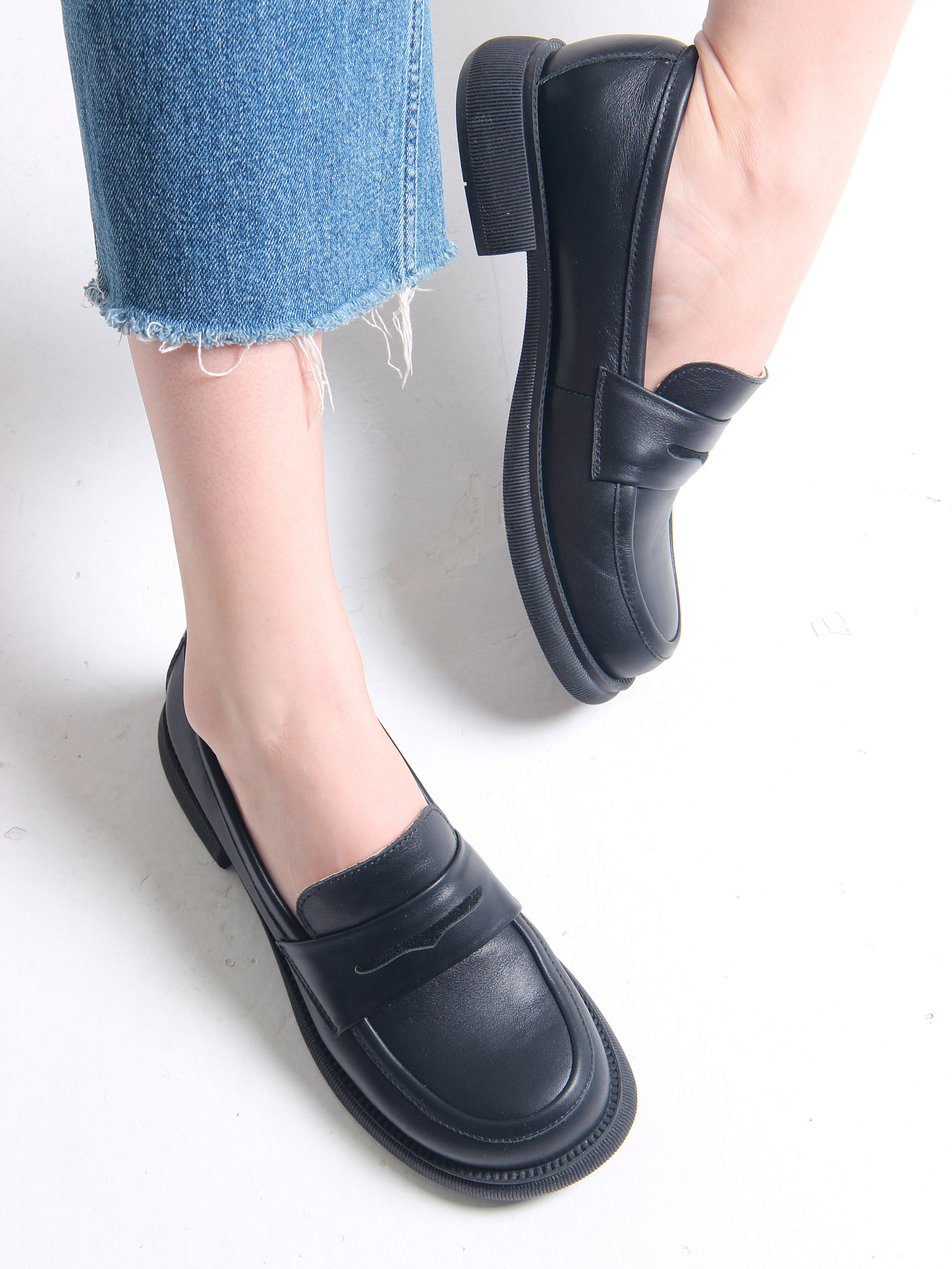 картинка Лоферы туфли ED'ART 175.патриция'bl. черный от интернет магазина